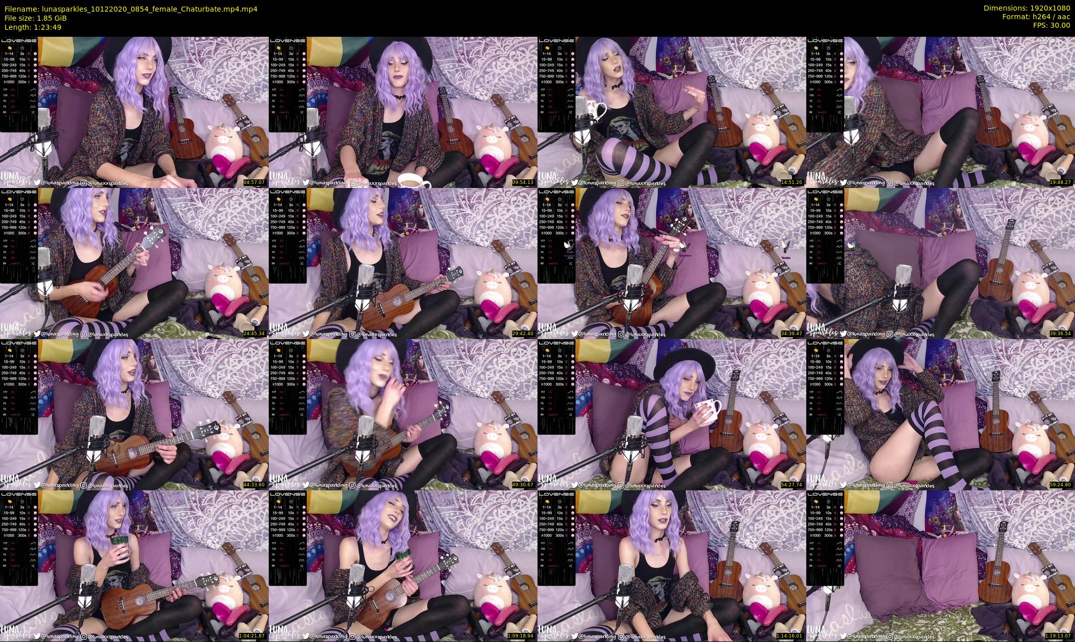 lunasparkles — 84 minute Chaturbate female cam show recording, 1080p, Dec 10, 2020