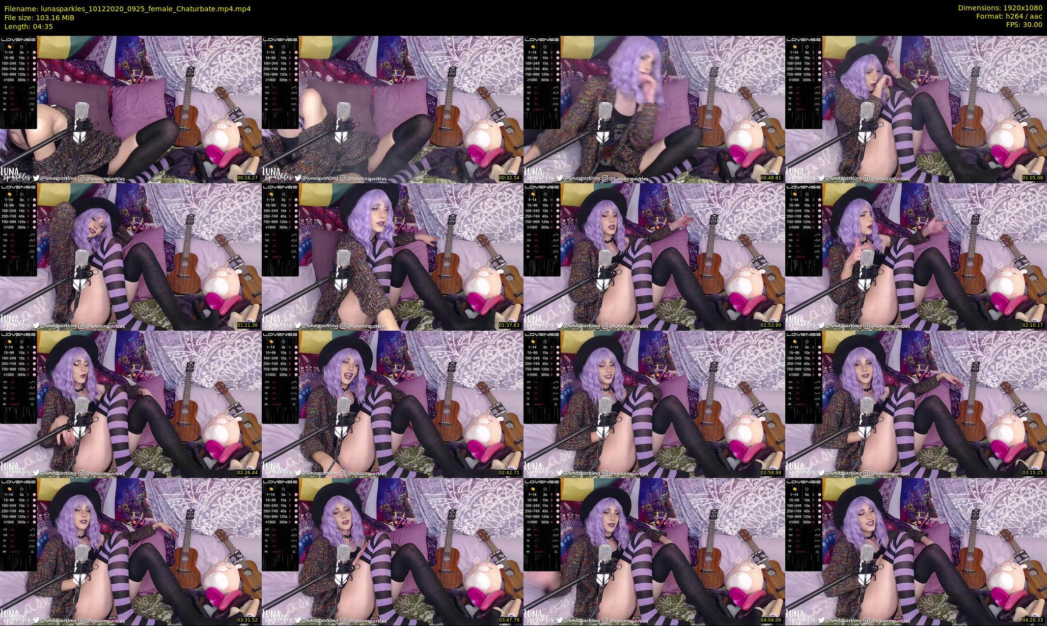 lunasparkles — 5 minute Chaturbate female cam show recording, 1080p, Dec 10, 2020