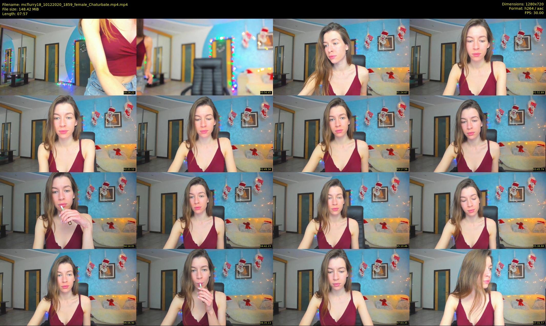 mcflurry18 — 8 minute Chaturbate female cam show recording, 720p, Dec 10, 2020