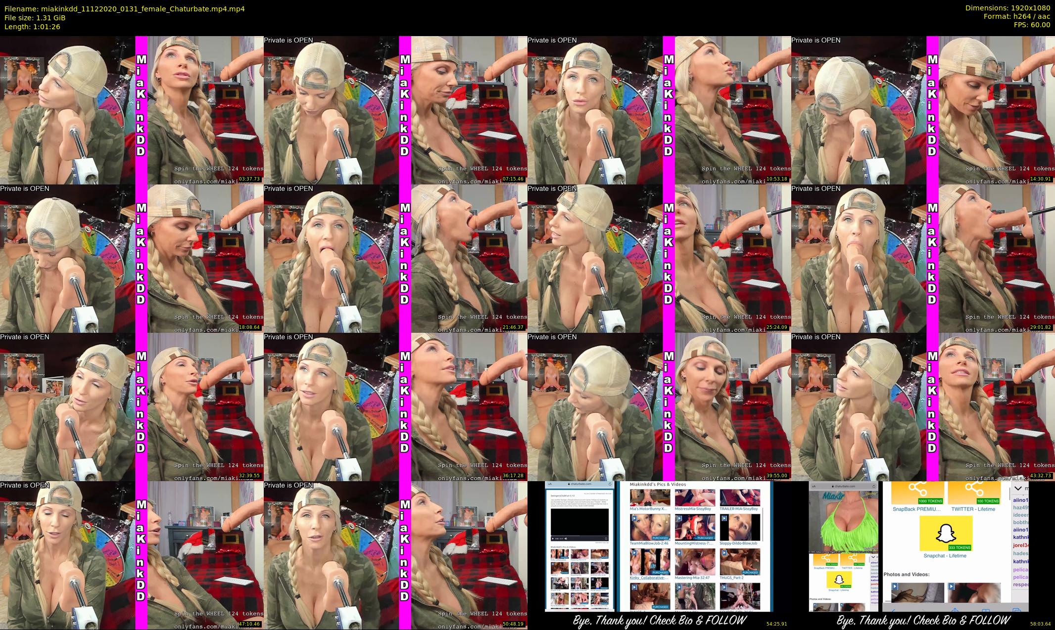 miakinkdd — 62 minute Chaturbate female cam show recording, 1080p, Dec 11, 2020