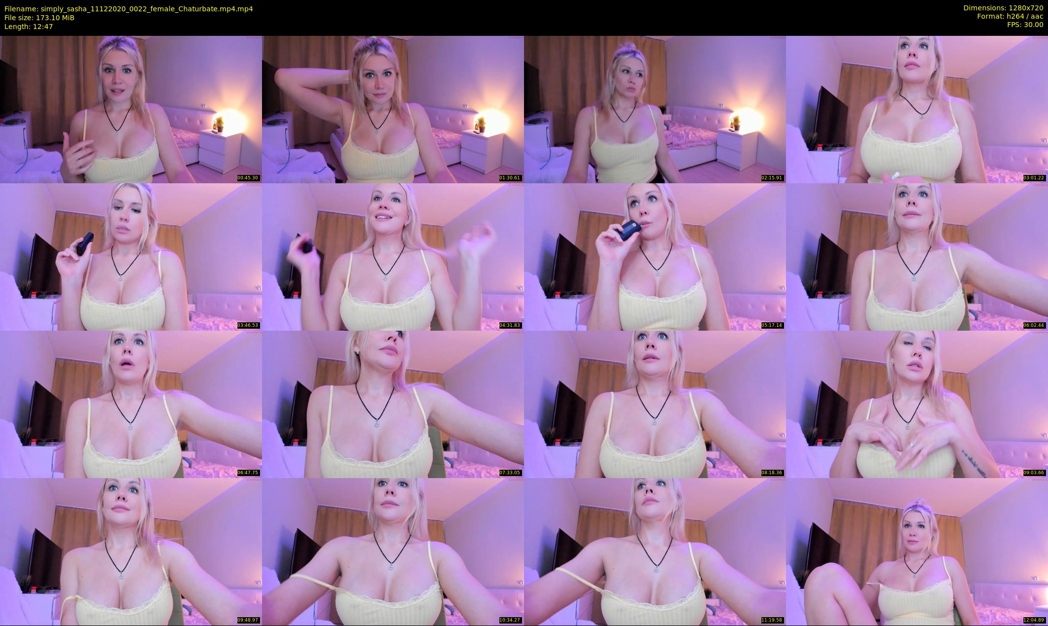 simply_sasha — 13 minute Chaturbate female cam show recording, 720p, Dec 11, 2020
