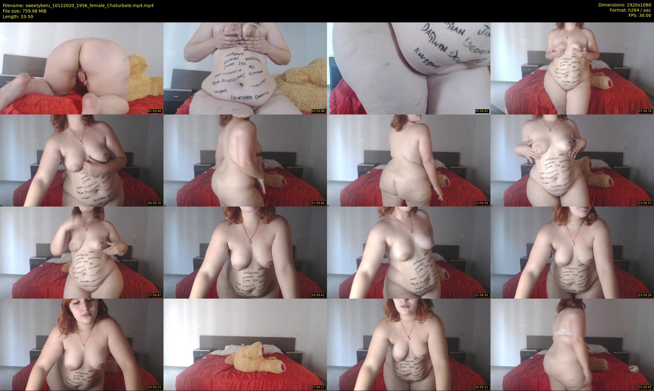 sweetybelu — 34 minute Chaturbate female cam show recording, 1080p, Dec 10, 2020