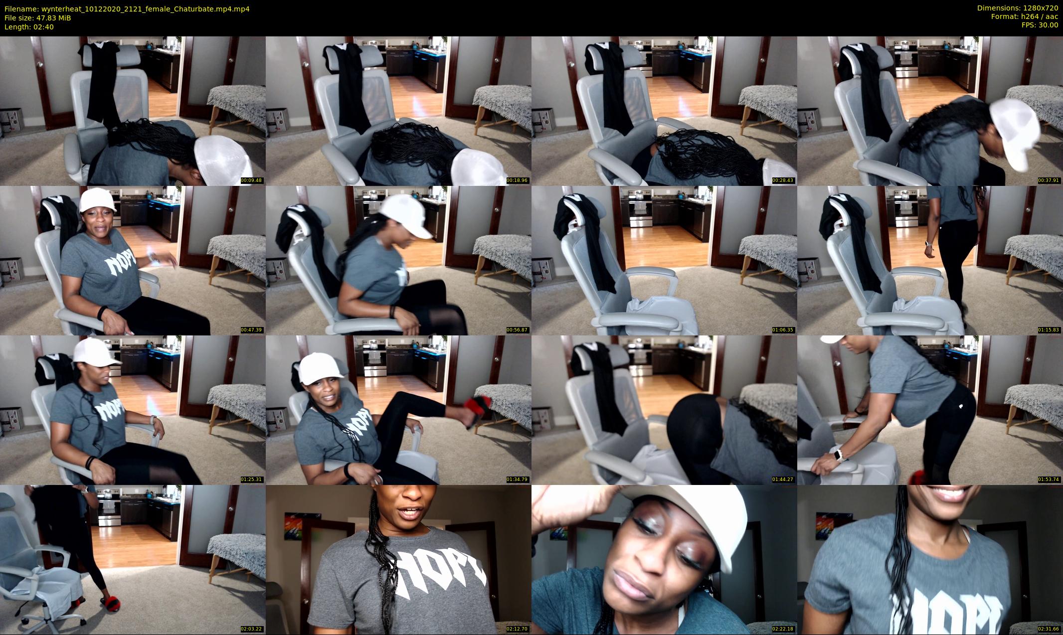 wynterheat — 3 minute Chaturbate female cam show recording, 720p, Dec 10, 2020