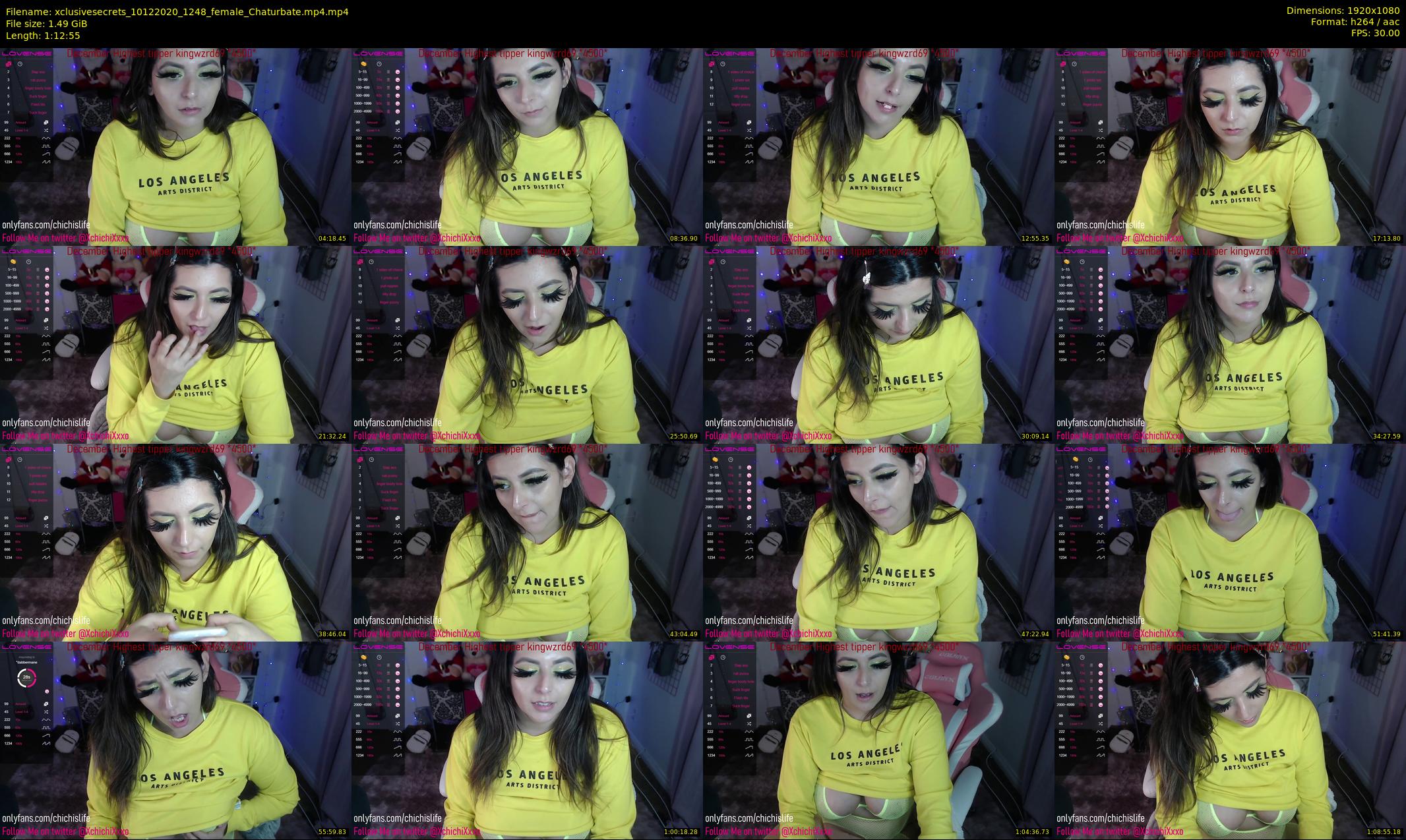 xclusivesecrets — 73 minute Chaturbate female cam show recording, 1080p, Dec 10, 2020