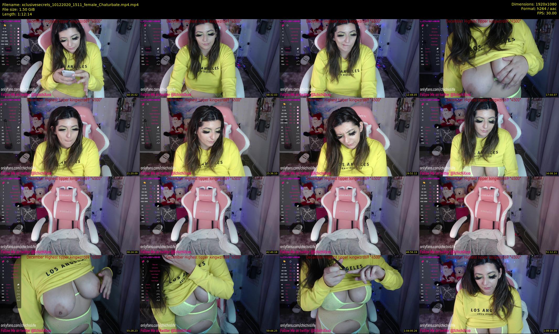xclusivesecrets — 73 minute Chaturbate female cam show recording, 1080p, Dec 10, 2020