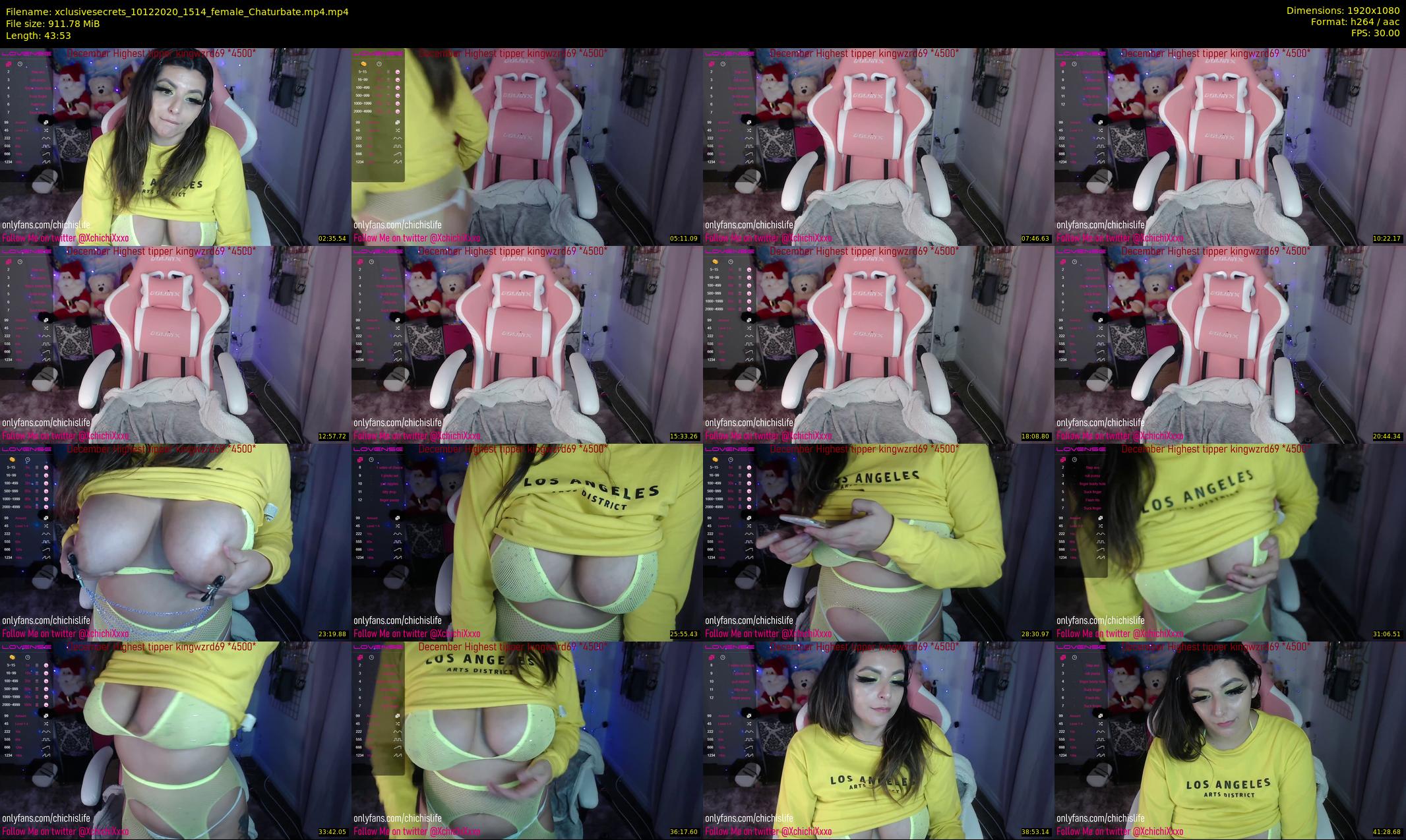 xclusivesecrets — 44 minute Chaturbate female cam show recording, 1080p, Dec 10, 2020
