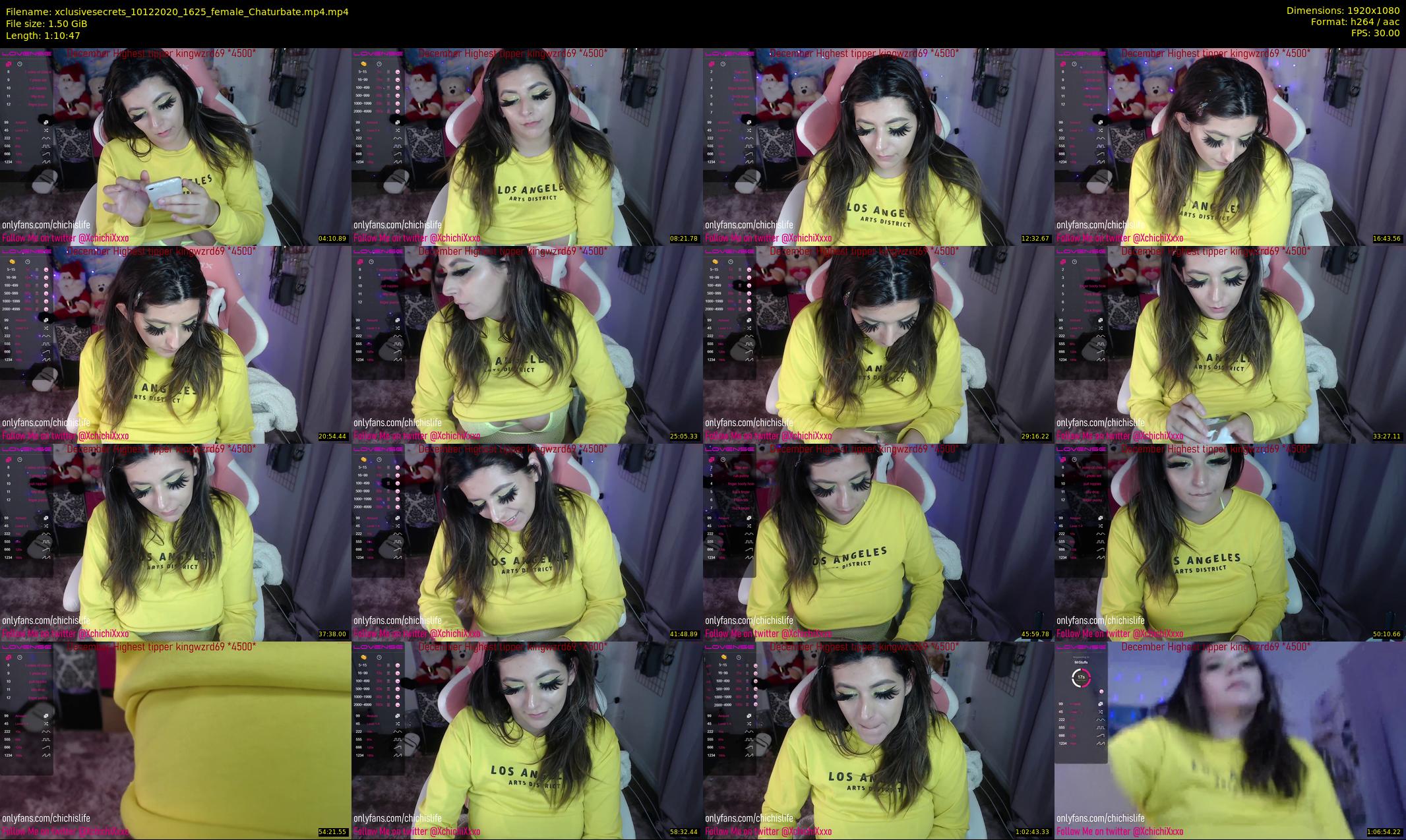 xclusivesecrets — 71 minute Chaturbate female cam show recording, 1080p, Dec 10, 2020