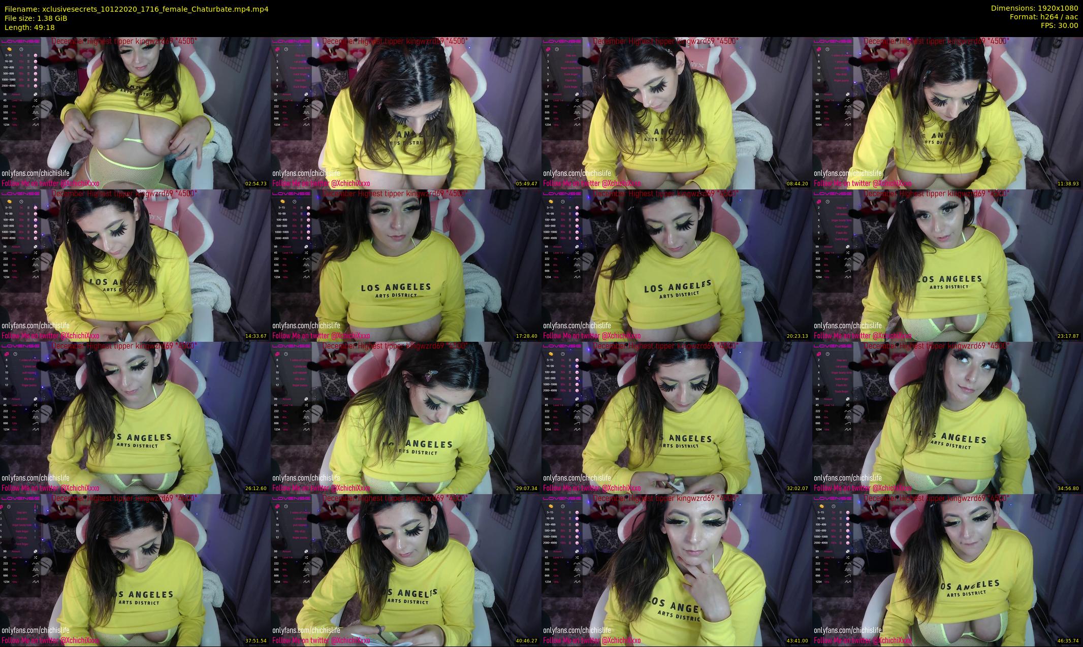 xclusivesecrets — 50 minute Chaturbate female cam show recording, 1080p, Dec 10, 2020