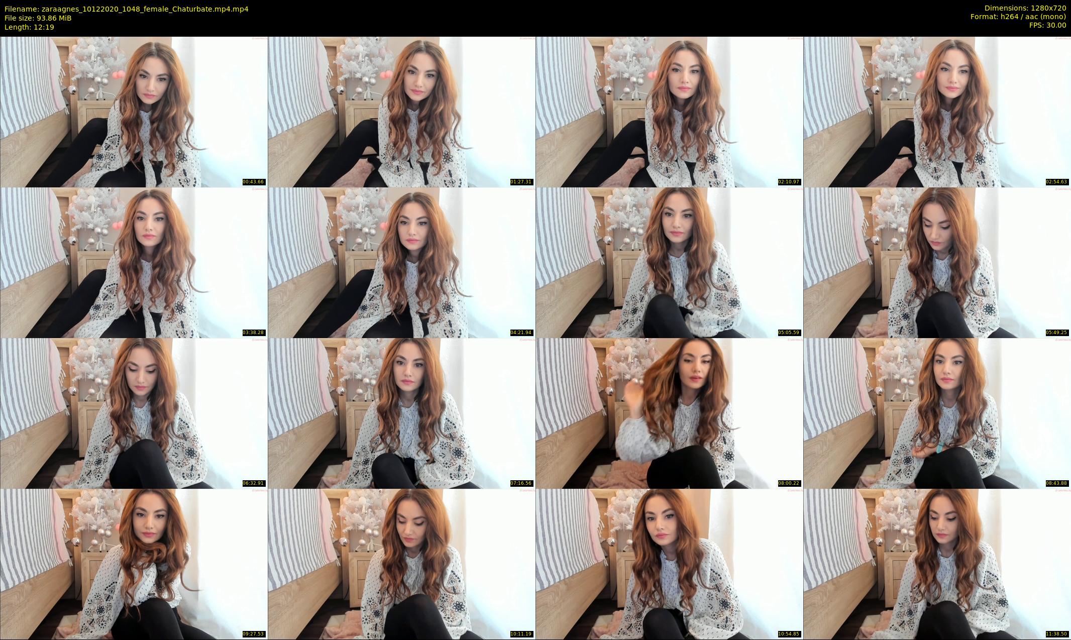 zaraagnes — 13 minute Chaturbate female cam show recording, 720p, Dec 10, 2020