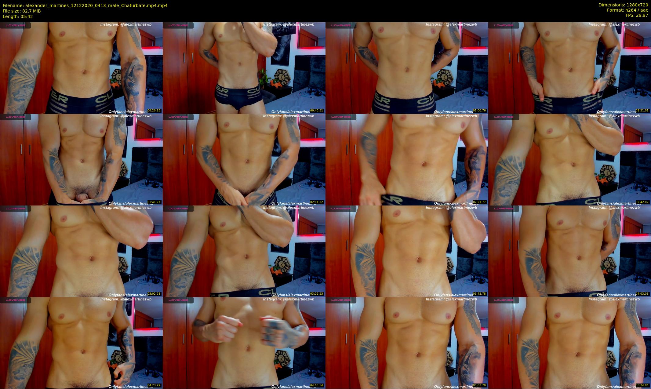 alexander_martines — 6 minute Chaturbate male cam show recording, 720p, Dec 12, 2020