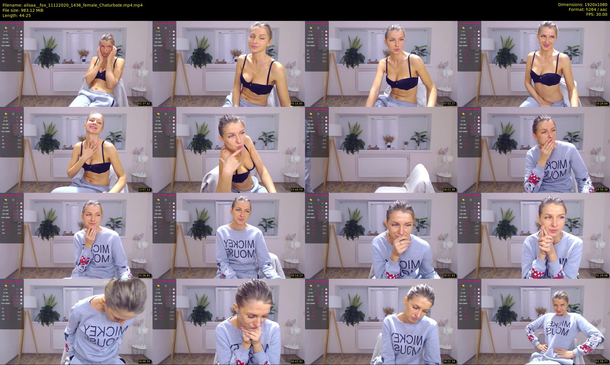 alisaa__fox — 45 minute Chaturbate female cam show recording, 1080p, Dec 11, 2020