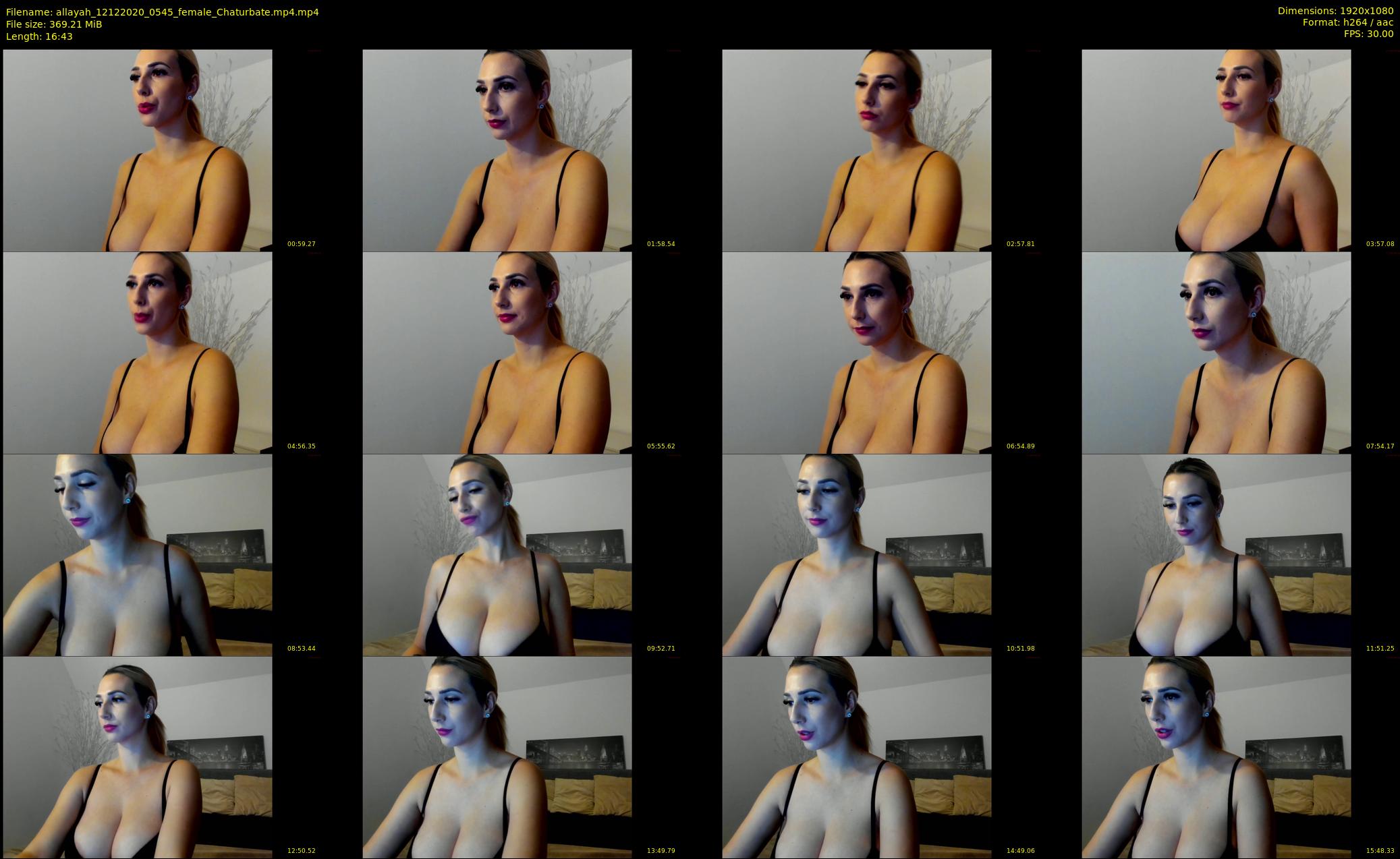 allayah — 17 minute Chaturbate female cam show recording, 1080p, Dec 12, 2020