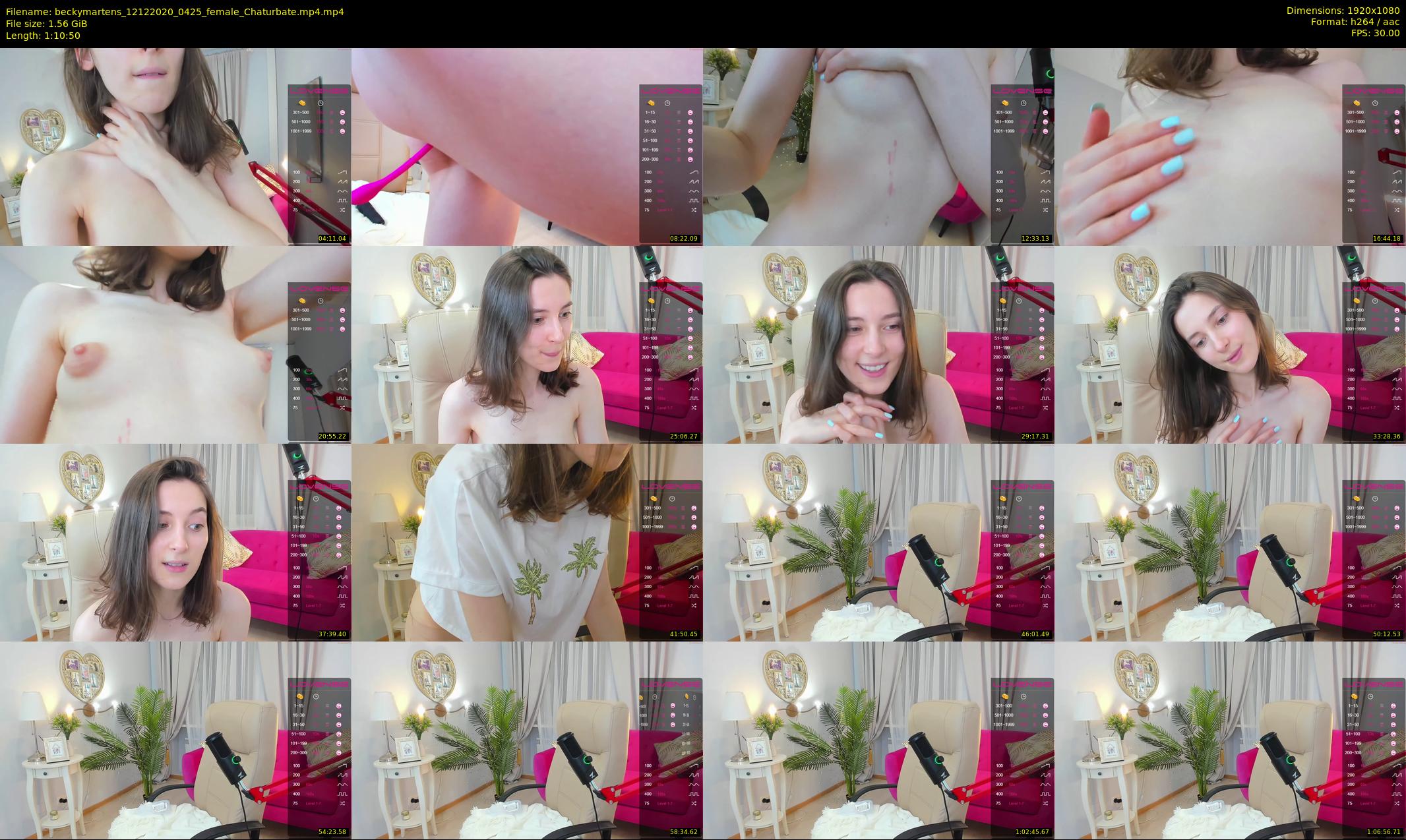 beckymartens — 71 minute Chaturbate female cam show recording, 1080p, Dec 12, 2020
