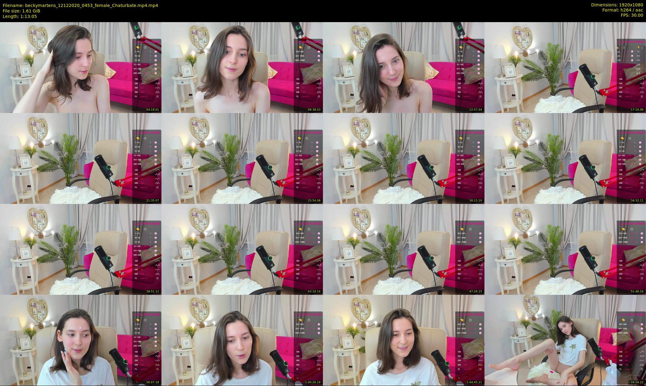 beckymartens — 74 minute Chaturbate female cam show recording, 1080p, Dec 12, 2020