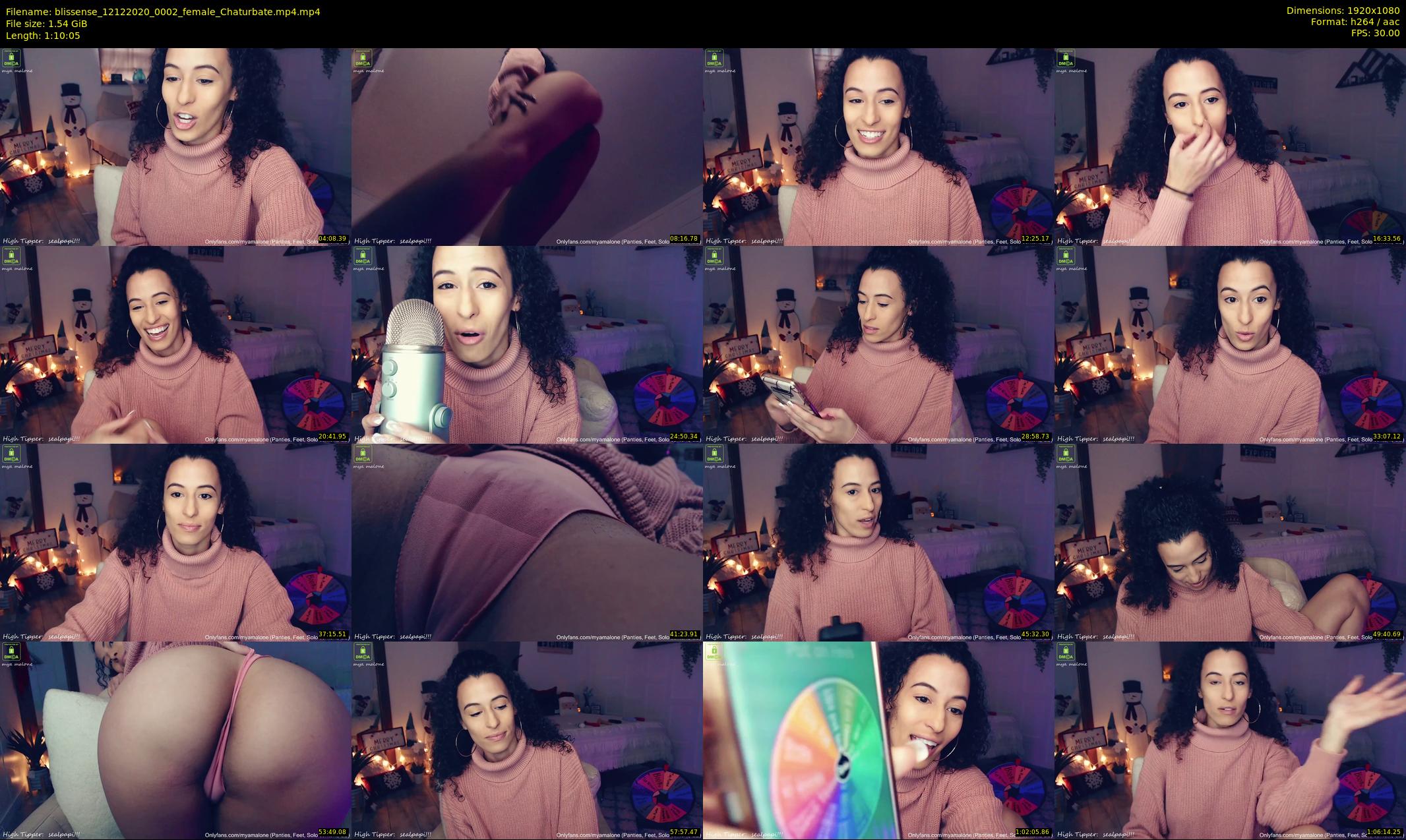 blissense — 71 minute Chaturbate female cam show recording, 1080p, Dec 12, 2020