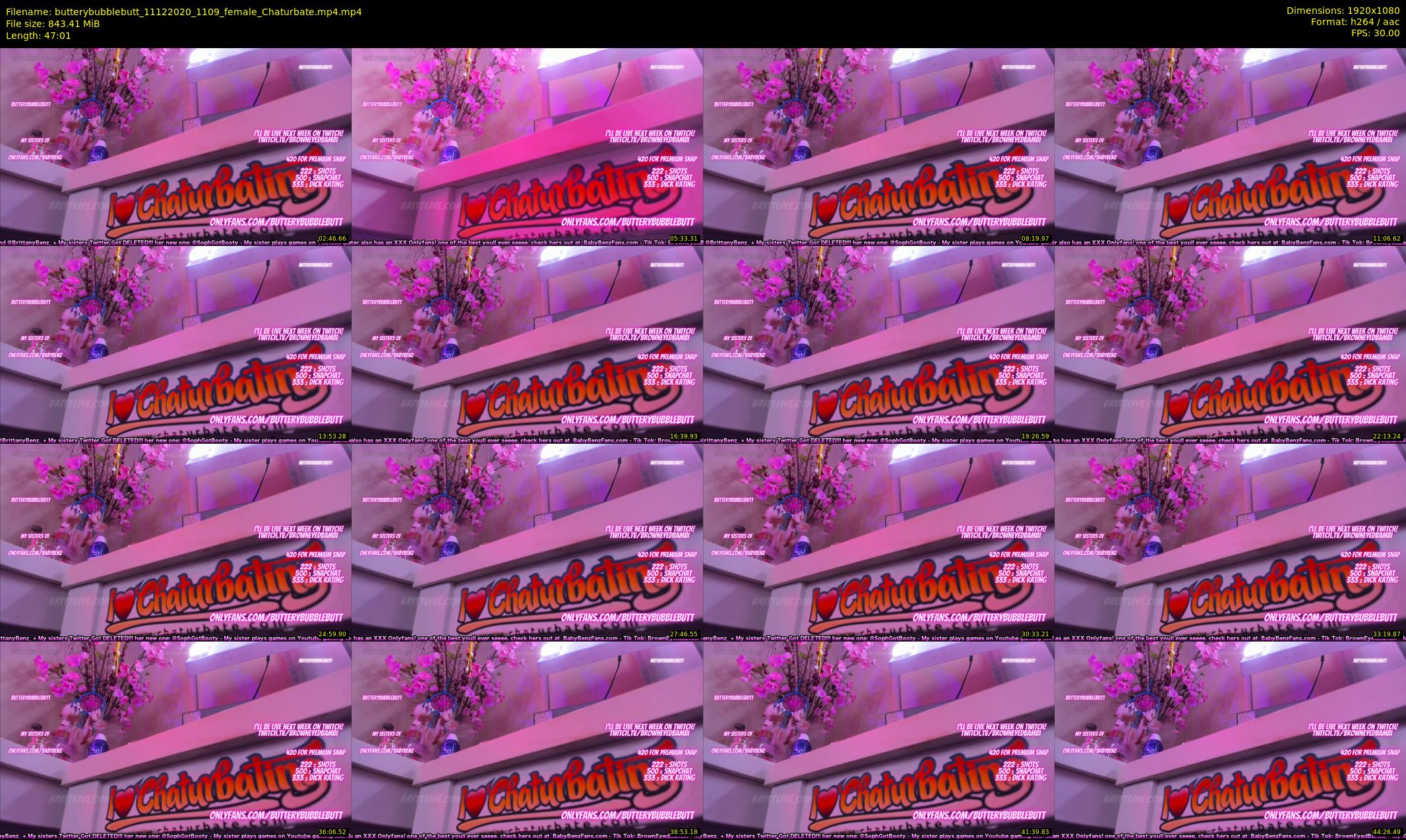 butterybubblebutt — 48 minute Chaturbate couple cam show recording, 1080p, Dec 11, 2020