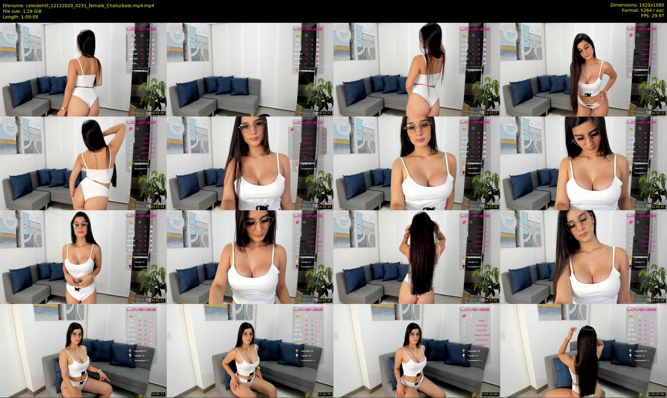 celestehill — 70 minute Chaturbate female cam show recording, 1080p, Dec 12, 2020