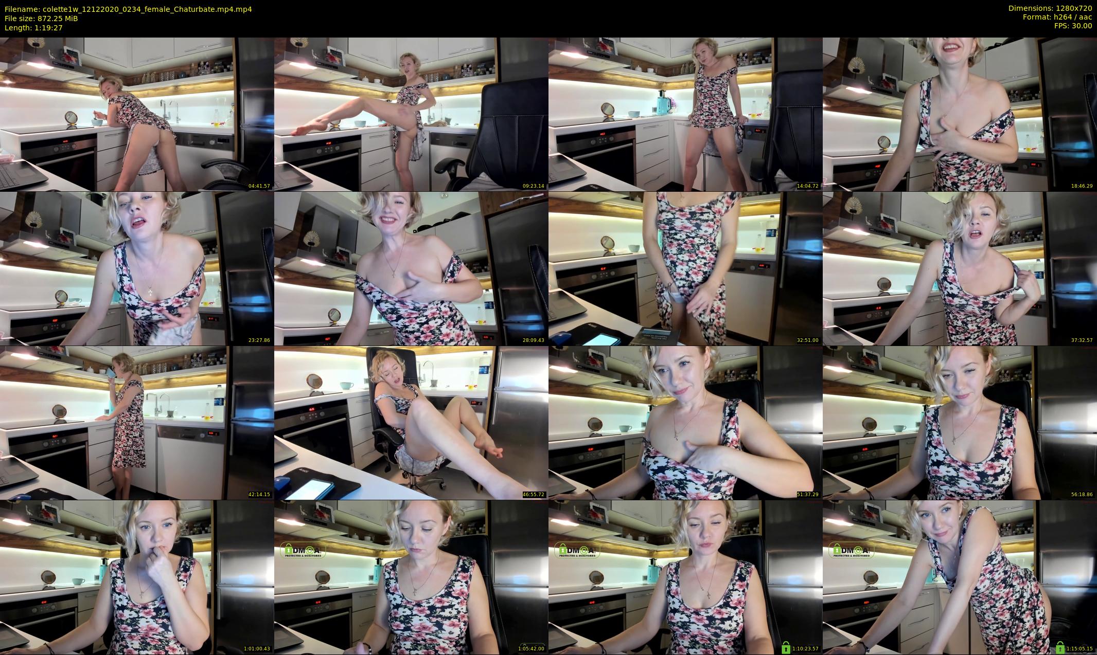 colette1w — 80 minute Chaturbate female cam show recording, 720p, Dec 12, 2020