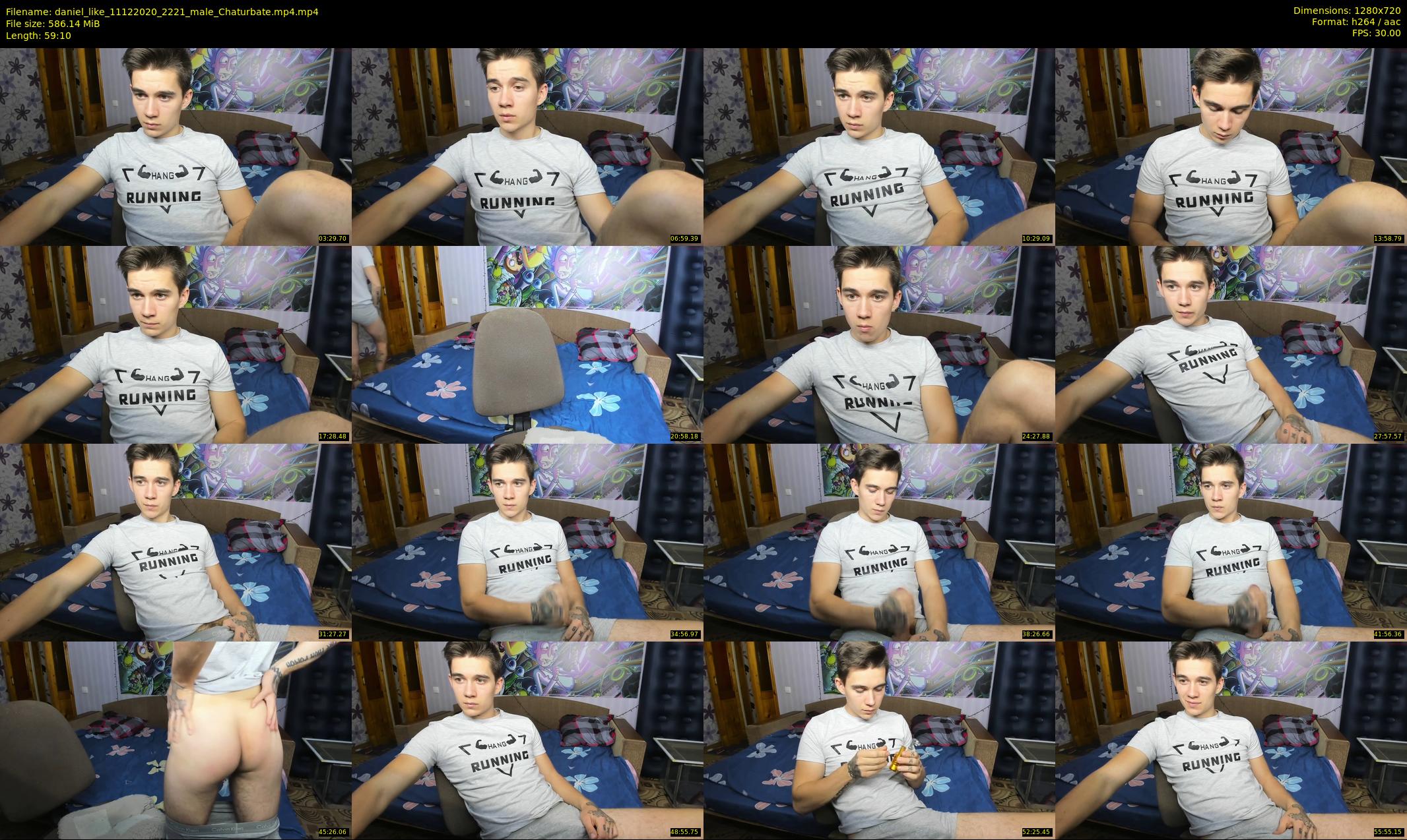 daniel_like — 60 minute Chaturbate male cam show recording, 720p, Dec 11, 2020