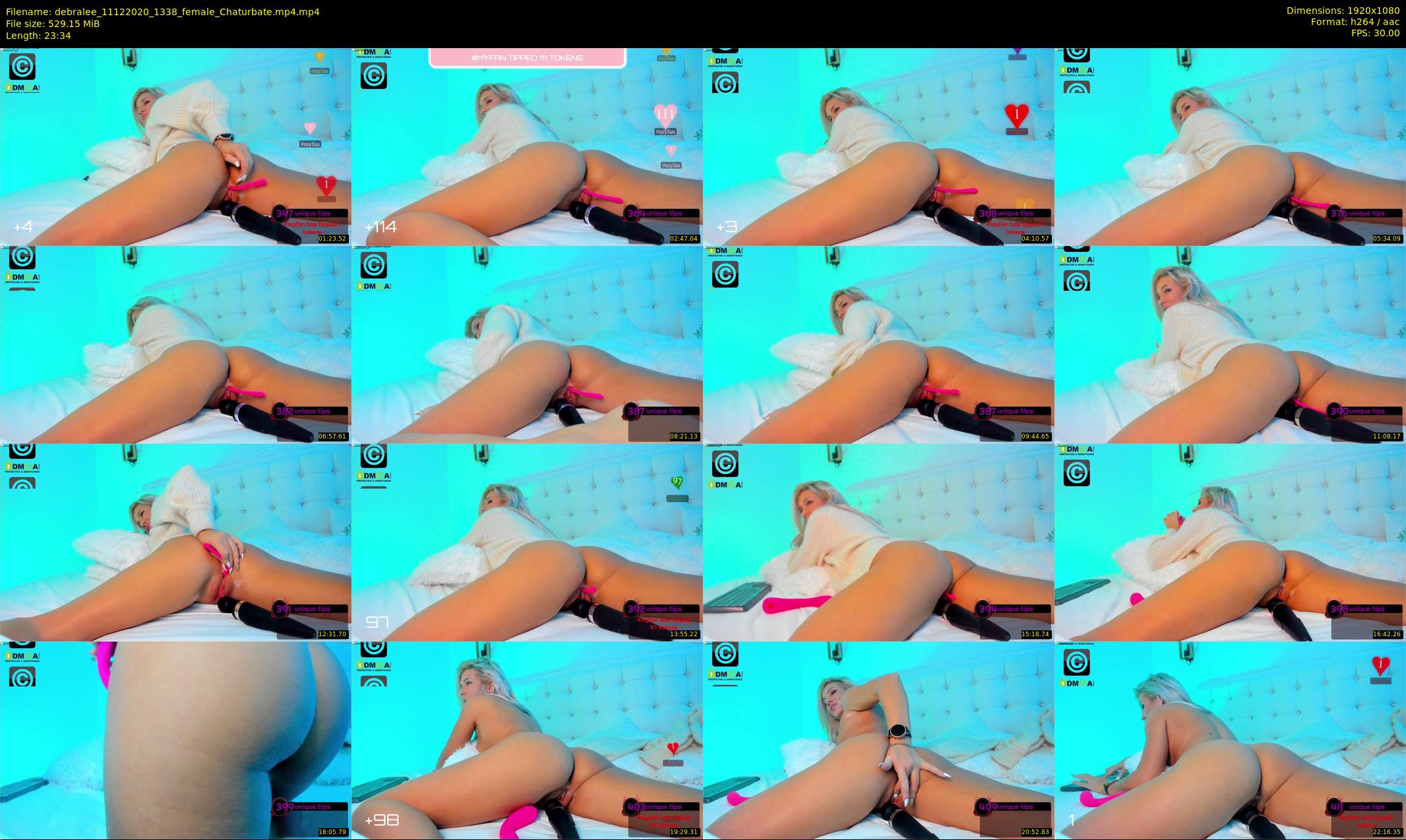 debralee — 24 minute Chaturbate female cam show recording, 1080p, Dec 11, 2020