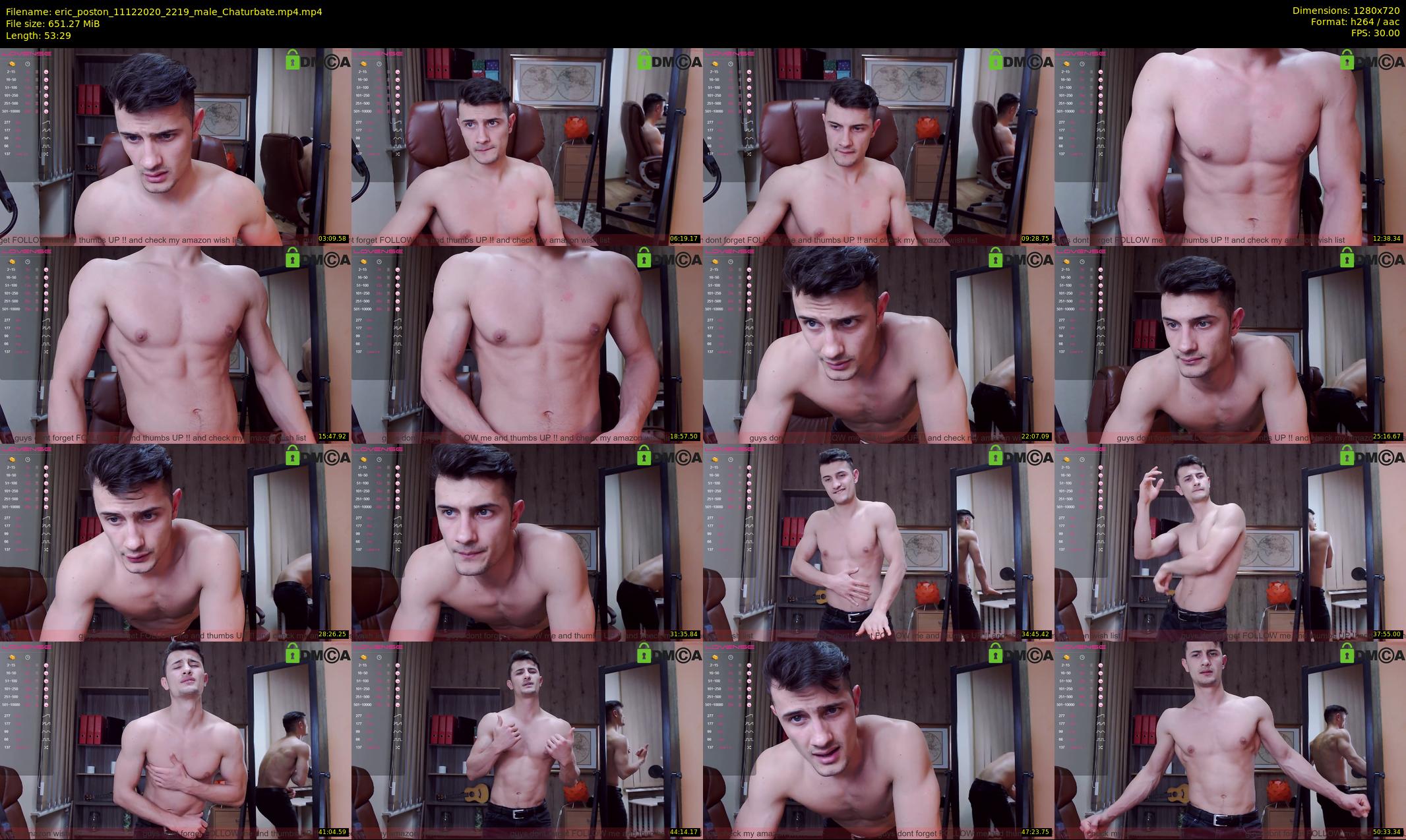 eric_poston — 54 minute Chaturbate male cam show recording, 720p, Dec 11, 2020
