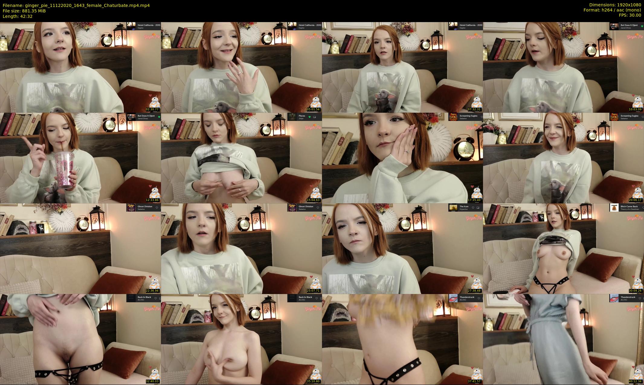 ginger_pie — 43 minute Chaturbate female cam show recording, 1080p, Dec 11, 2020