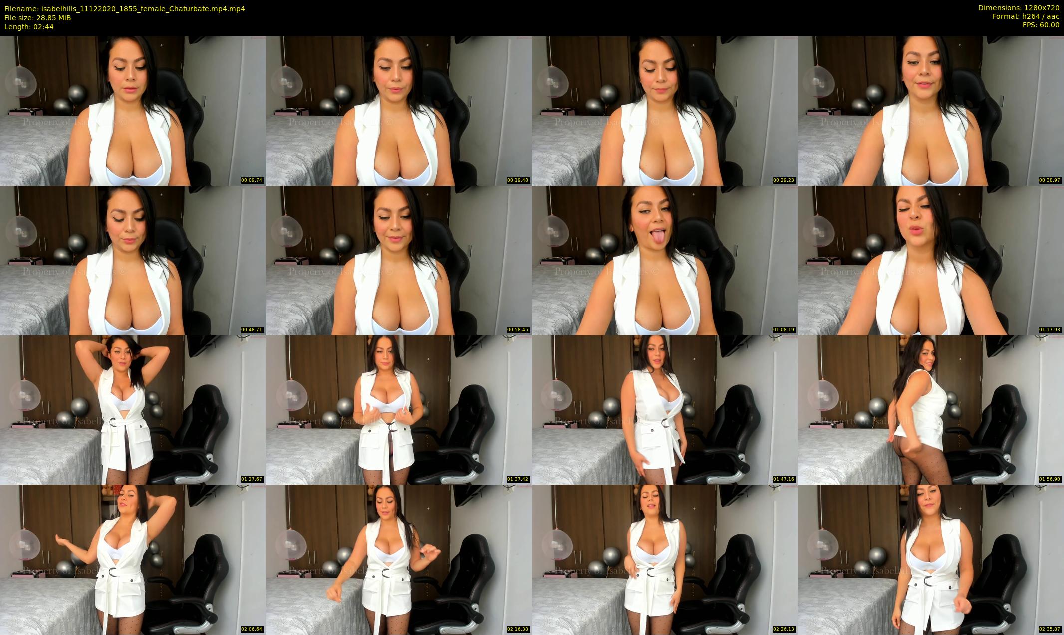isabelhills — 3 minute Chaturbate female cam show recording, 720p, Dec 11, 2020