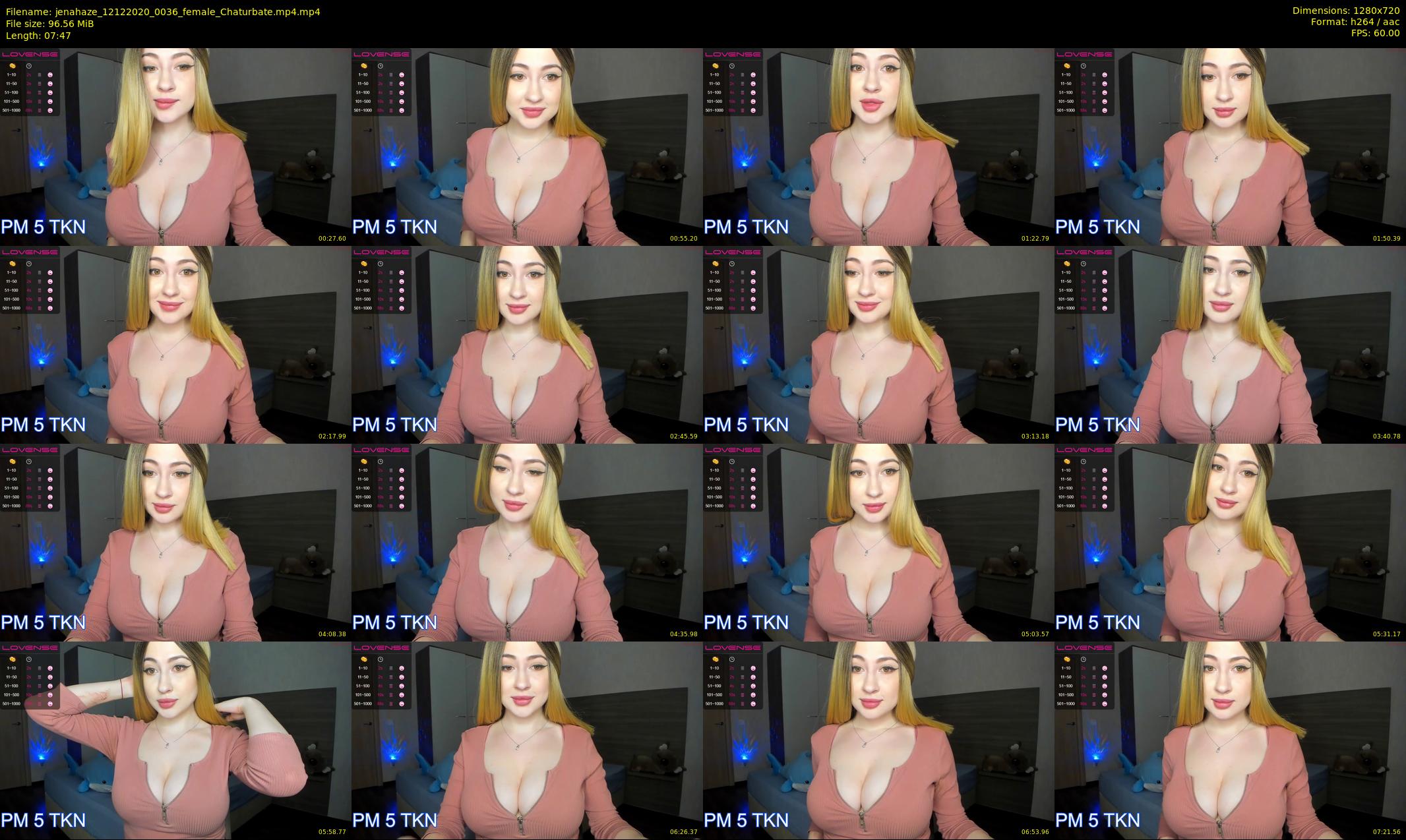 jenahaze — 8 minute Chaturbate female cam show recording, 720p, Dec 12, 2020