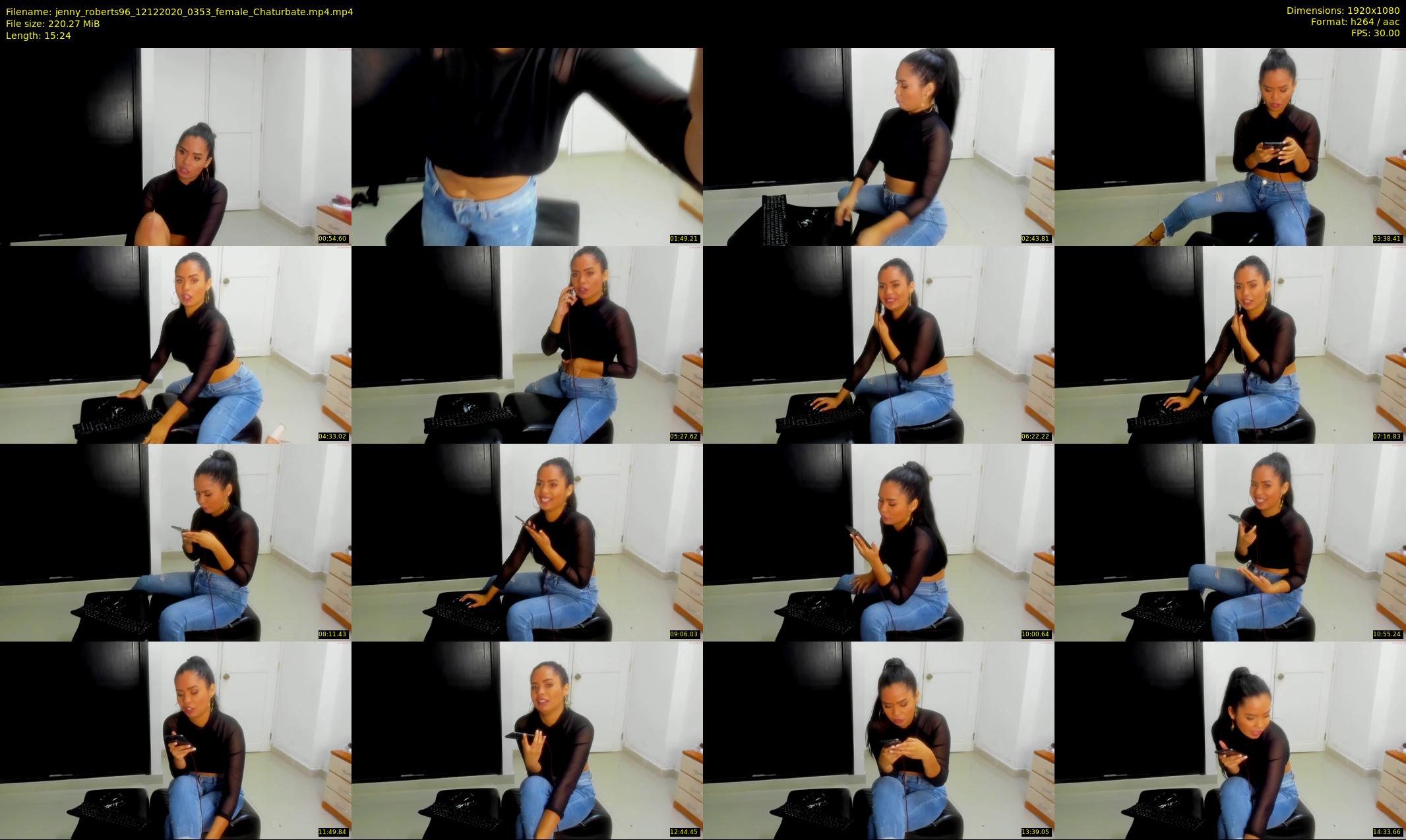 jenny_roberts96 — 16 minute Chaturbate female cam show recording, 1080p, Dec 12, 2020