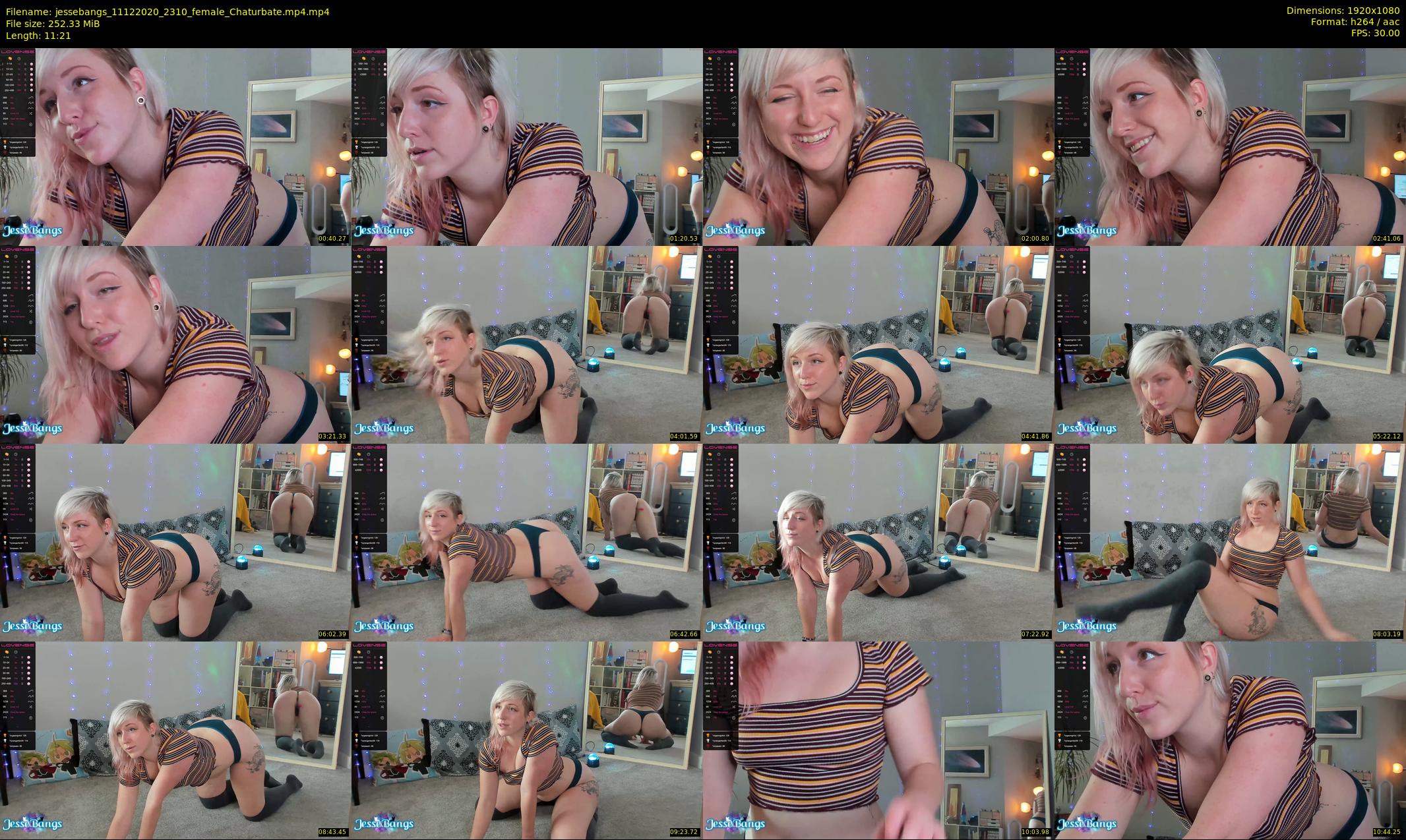 jessebangs — 12 minute Chaturbate female cam show recording, 1080p, Dec 11, 2020