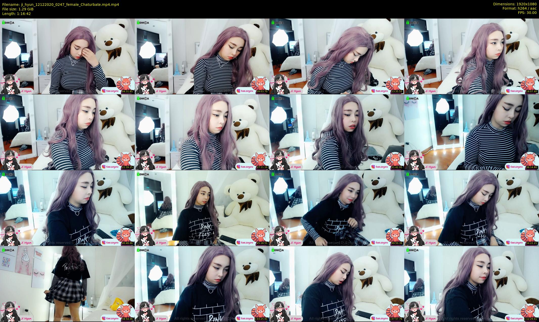 ji_hyun — 77 minute Chaturbate female cam show recording, 1080p, Dec 12, 2020