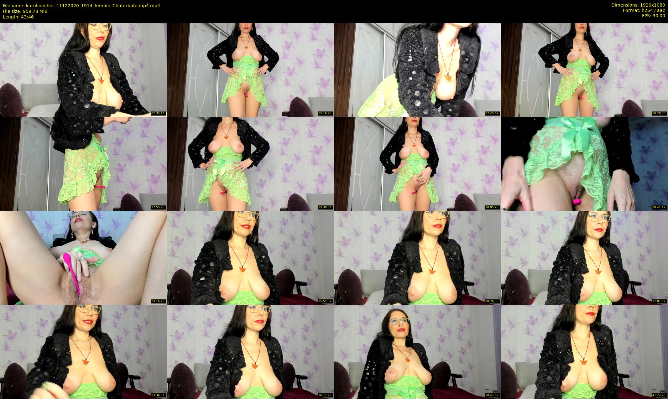 karolinecher — 44 minute Chaturbate female cam show recording, 1080p, Dec 11, 2020