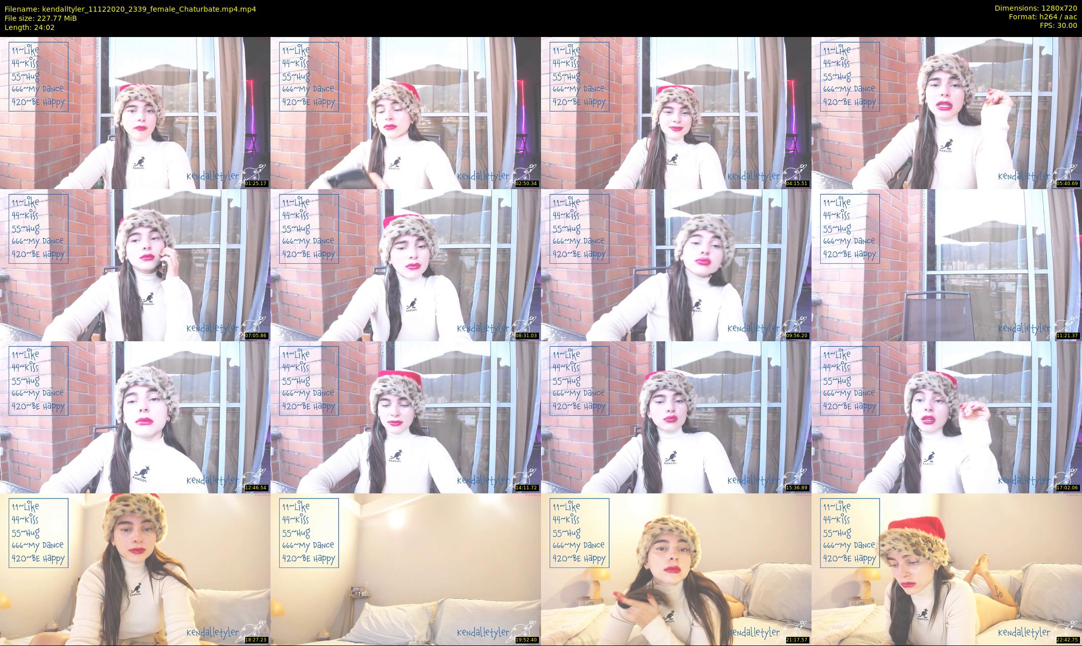 kendalltyler — 25 minute Chaturbate female cam show recording, 720p, Dec 11, 2020