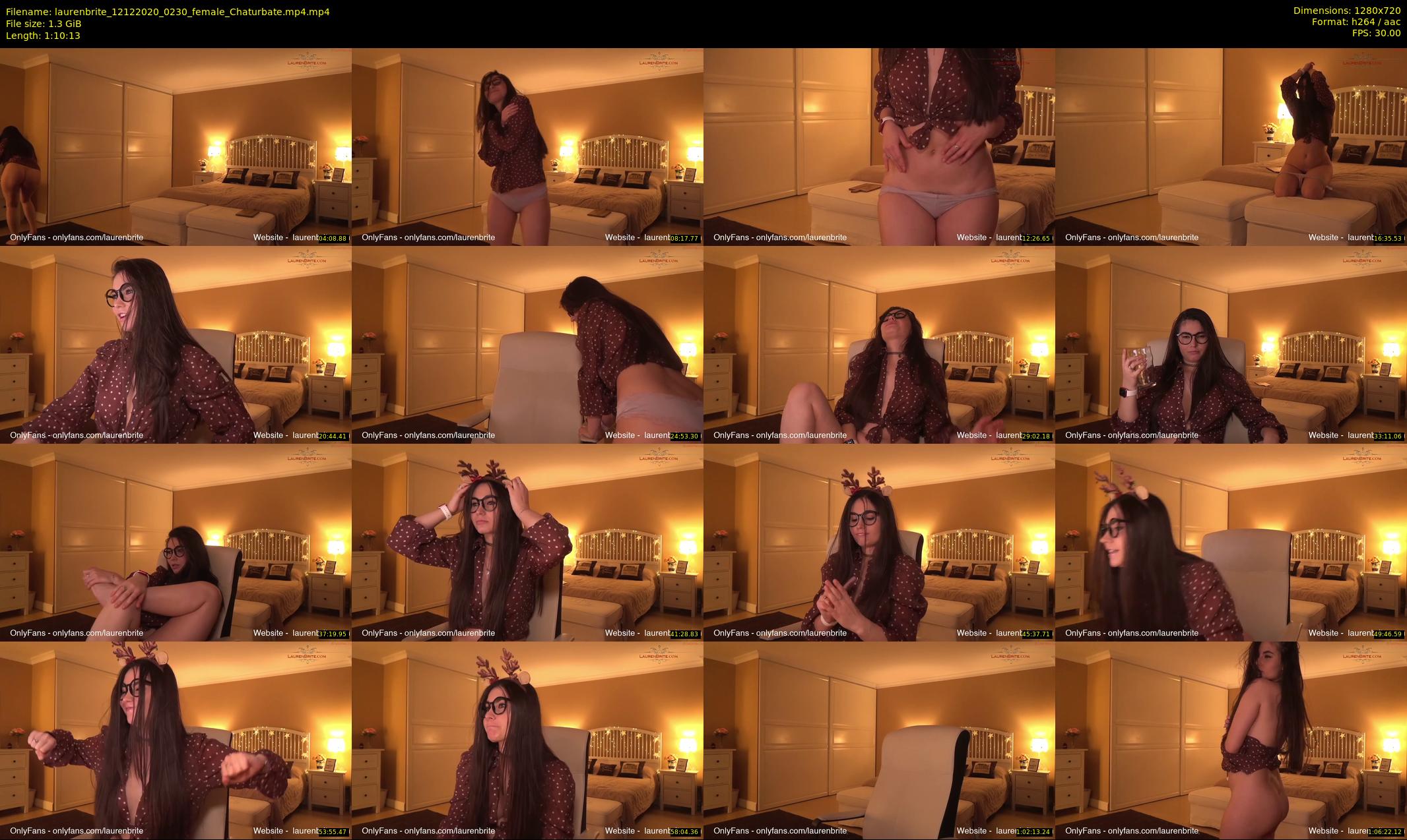 laurenbrite — 71 minute Chaturbate female cam show recording, 720p, Dec 12, 2020