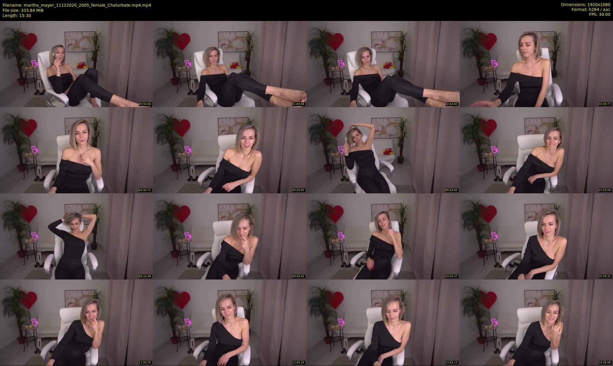martha_mayer — 16 minute Chaturbate female cam show recording, 1080p, Dec 11, 2020
