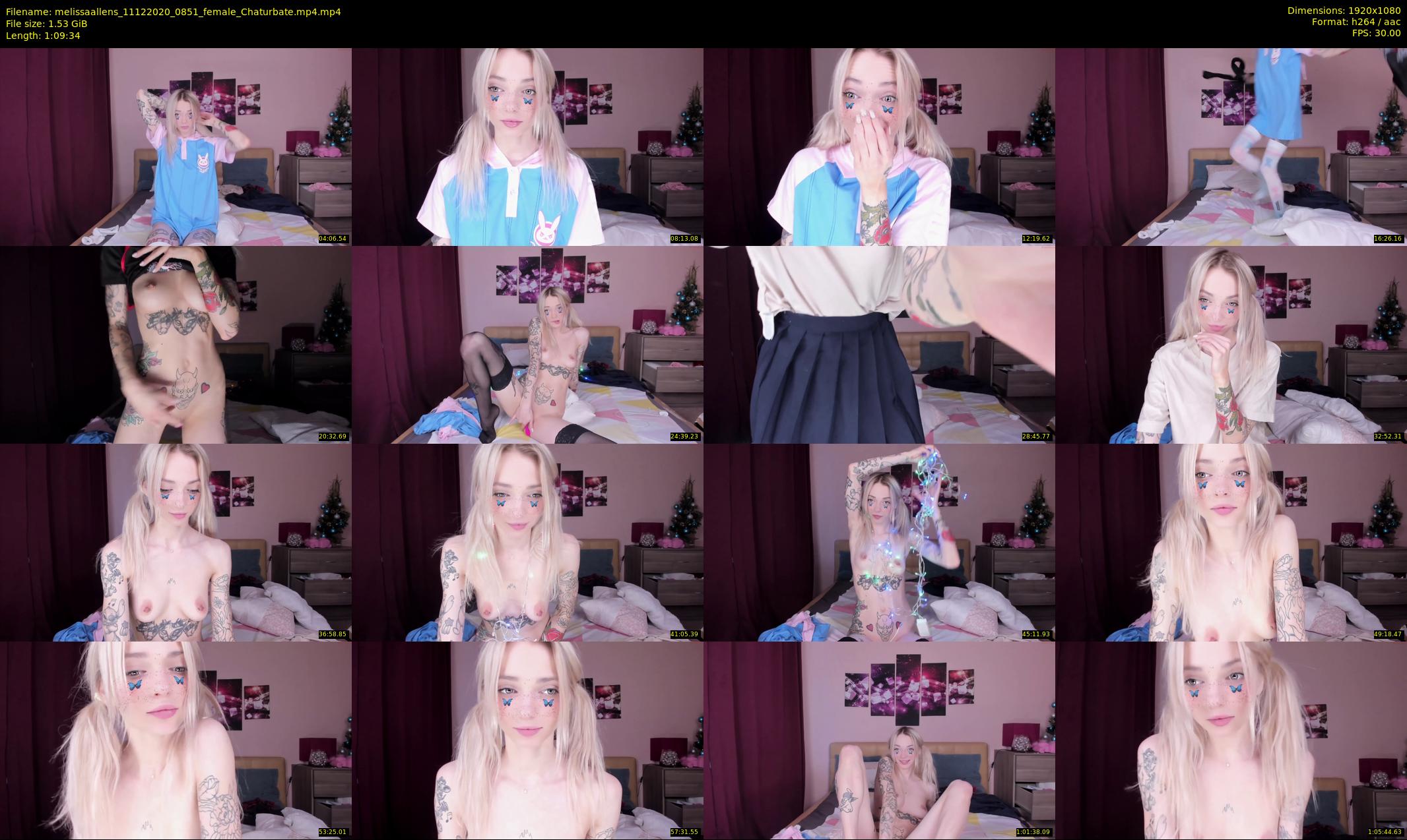 melissaallens — 70 minute Chaturbate female cam show recording, 1080p, Dec 11, 2020