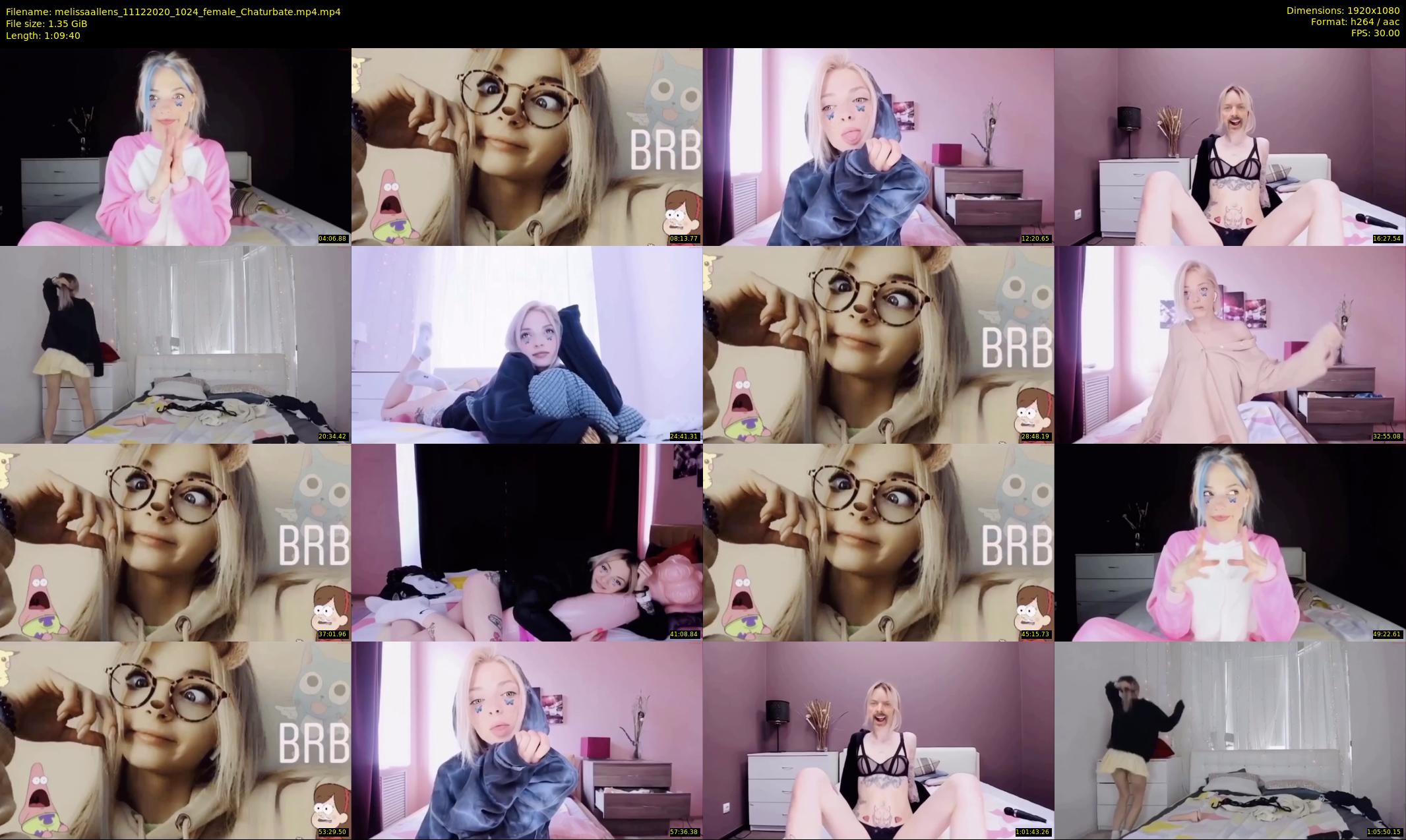 melissaallens — 70 minute Chaturbate female cam show recording, 1080p, Dec 11, 2020