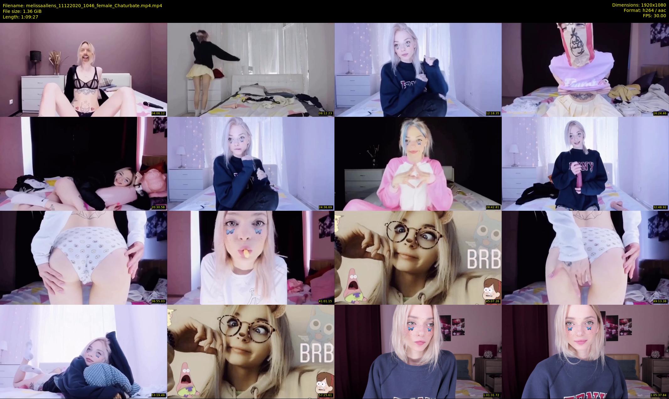 melissaallens — 70 minute Chaturbate female cam show recording, 1080p, Dec 11, 2020