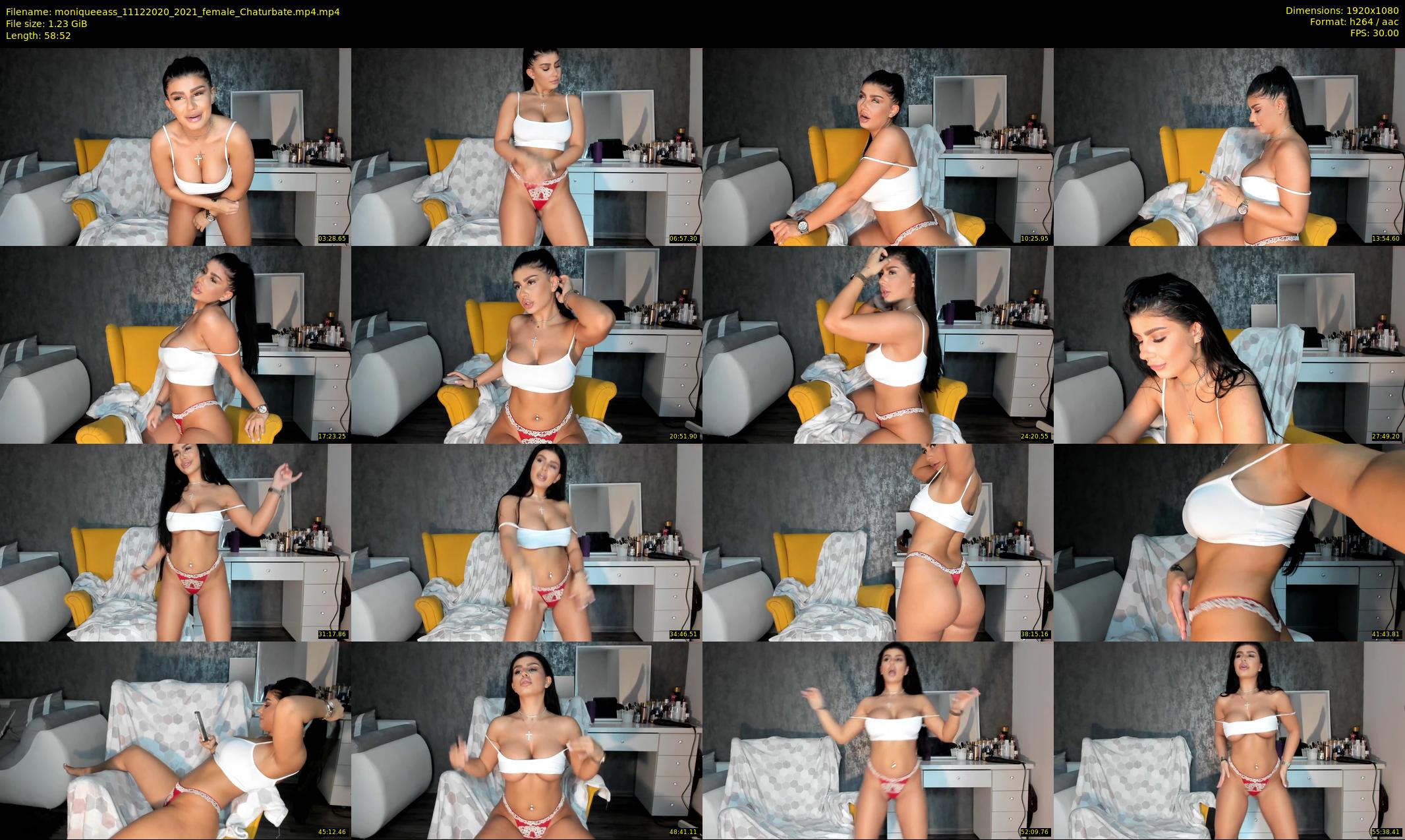moniqueeass — 59 minute Chaturbate female cam show recording, 1080p, Dec 11, 2020
