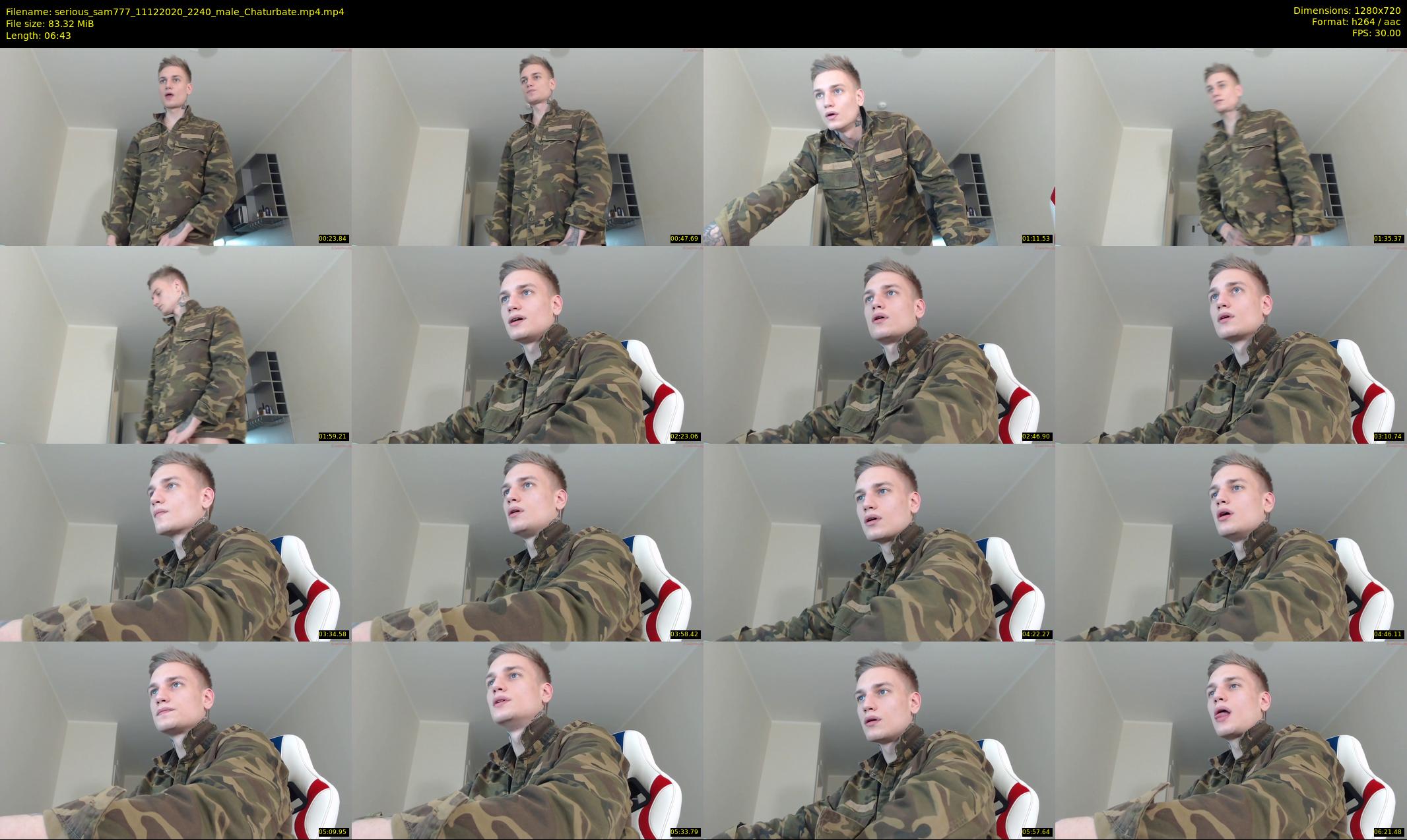 serious_sam777 — 7 minute Chaturbate male cam show recording, 720p, Dec 11, 2020
