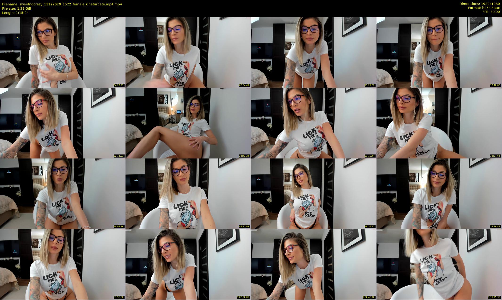 sweetndcrazy — 76 minute Chaturbate female cam show recording, 1080p, Dec 11, 2020
