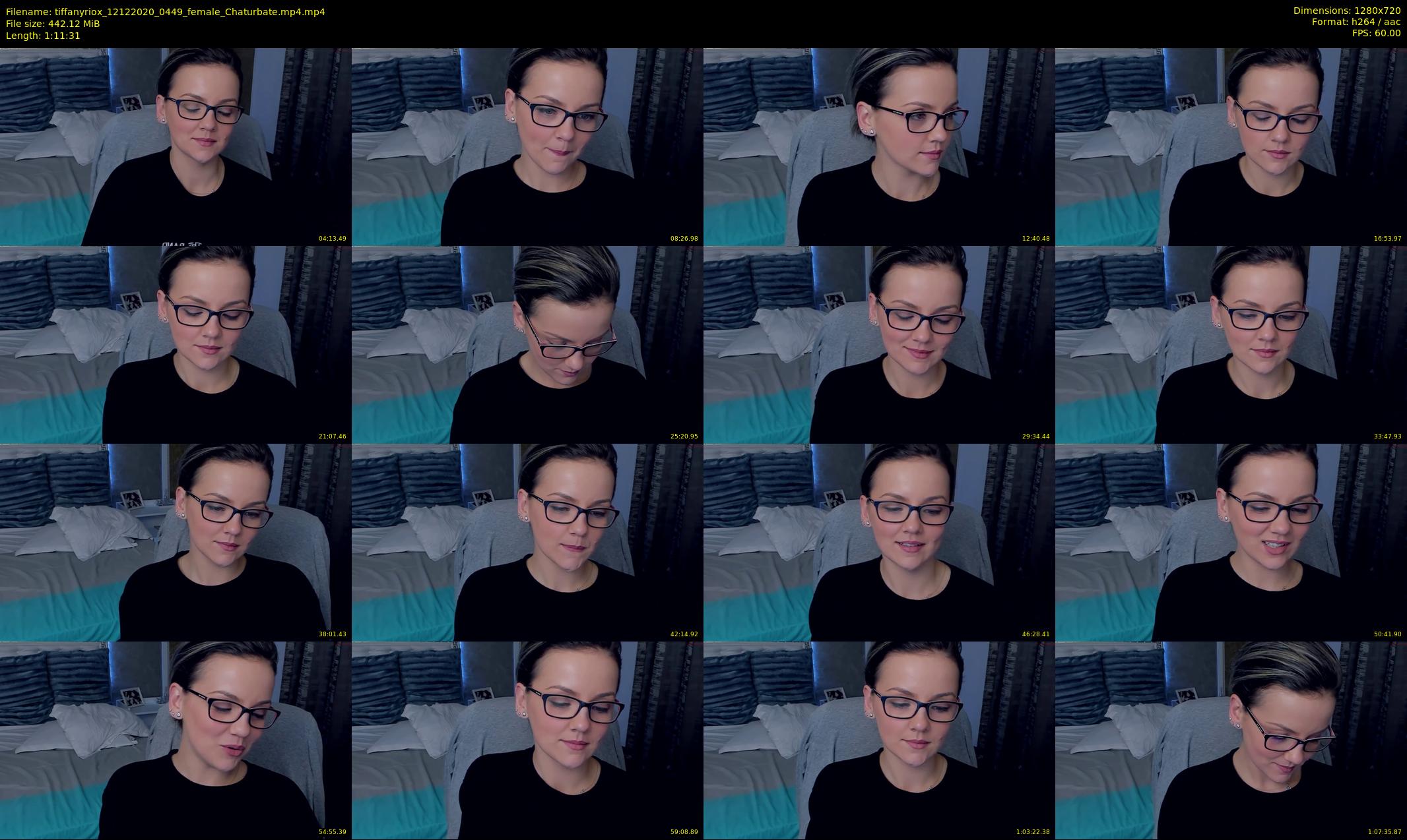 tiffanyriox — 72 minute Chaturbate female cam show recording, 720p, Dec 12, 2020