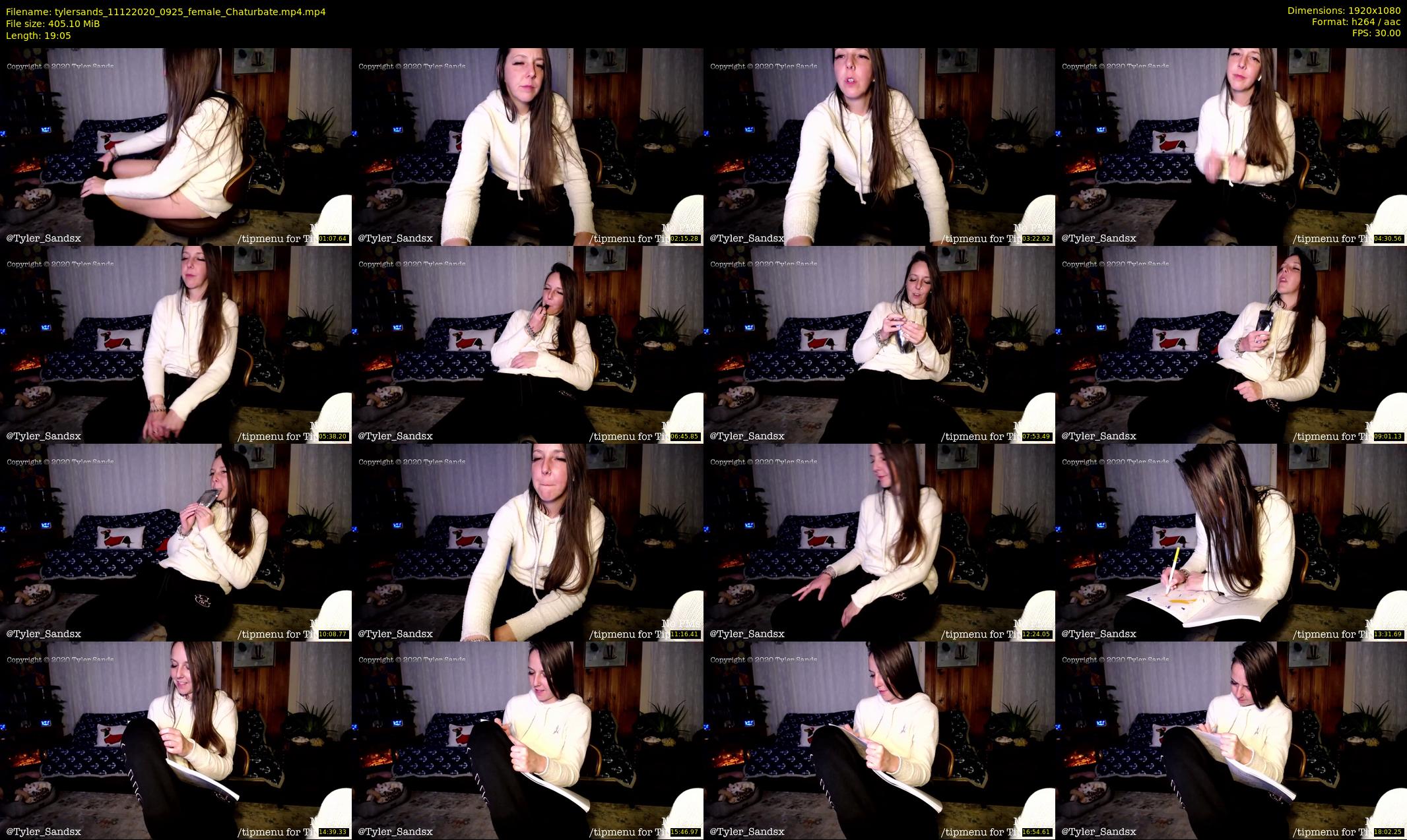 tylersands — 20 minute Chaturbate female cam show recording, 1080p, Dec 11, 2020