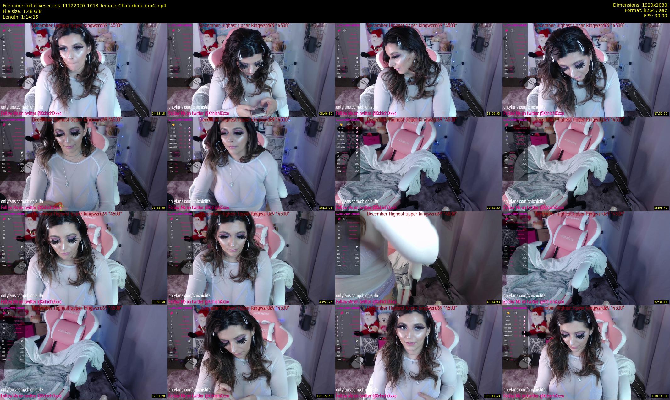 xclusivesecrets — 75 minute Chaturbate female cam show recording, 1080p, Dec 11, 2020