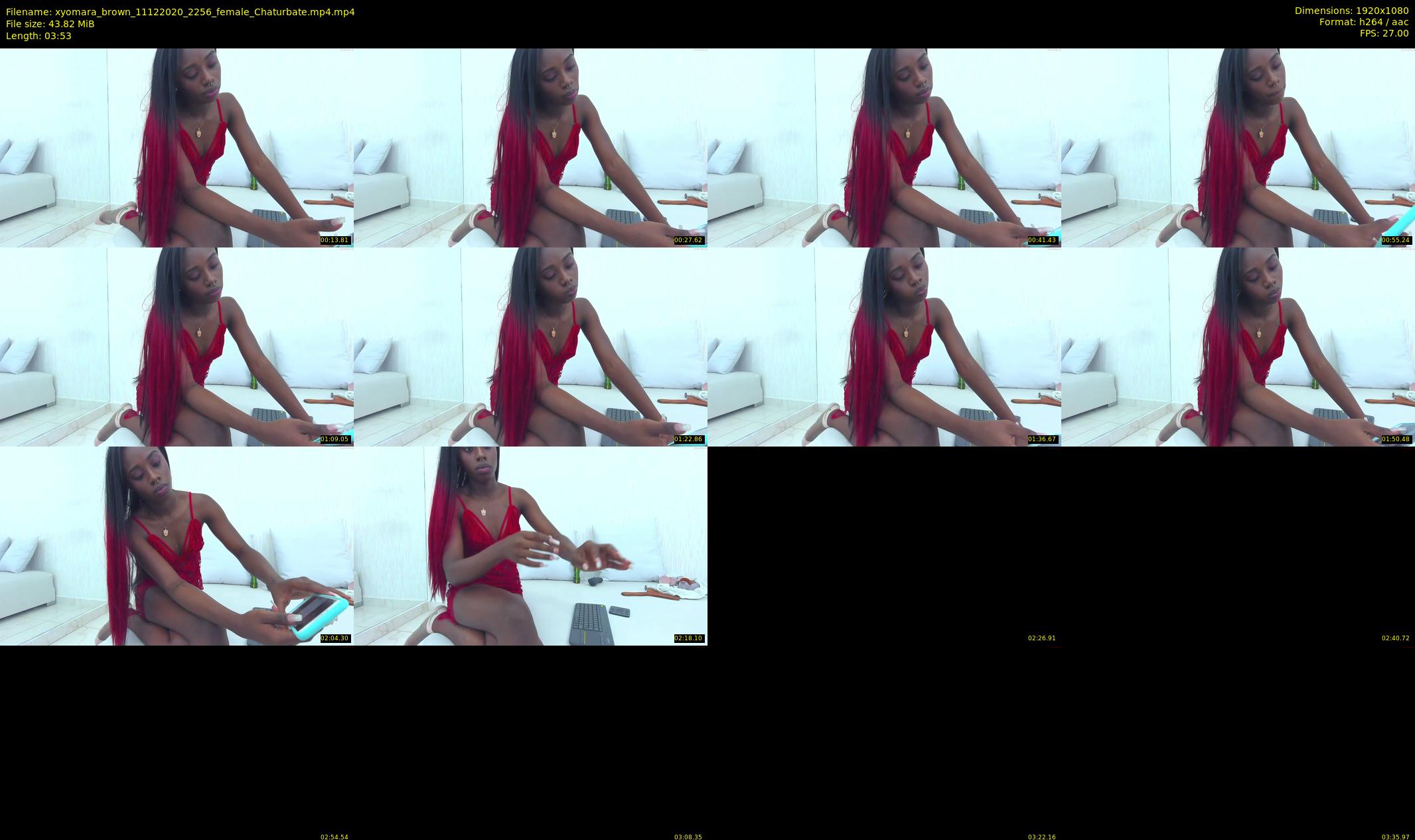 xyomara_brown — 4 minute Chaturbate female cam show recording, 1080p, Dec 11, 2020