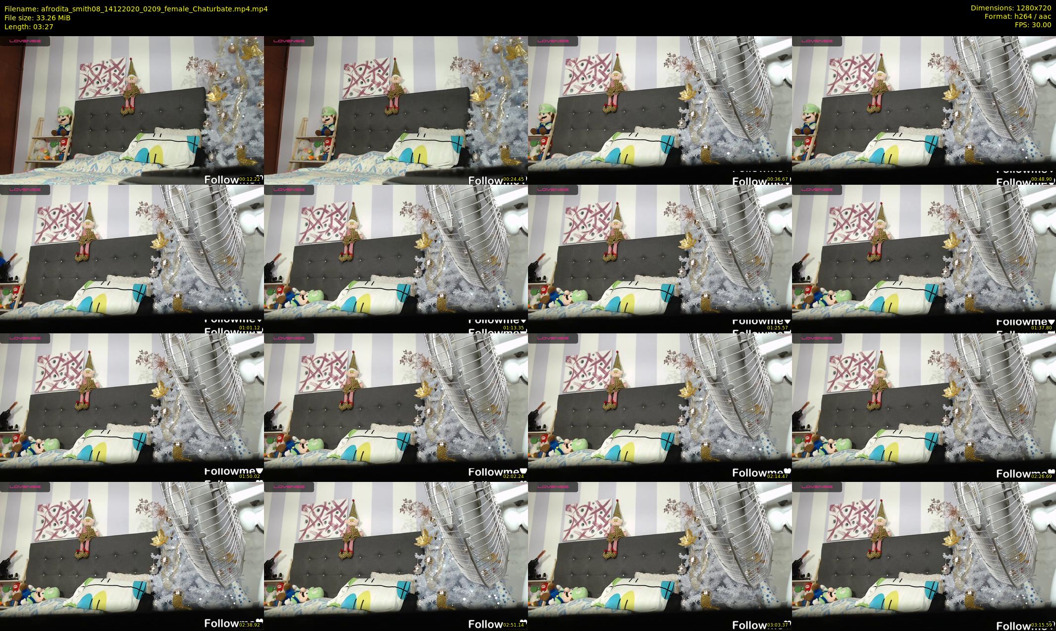 afrodita_smith08 — 4 minute Chaturbate female cam show recording, 720p, Dec 14, 2020