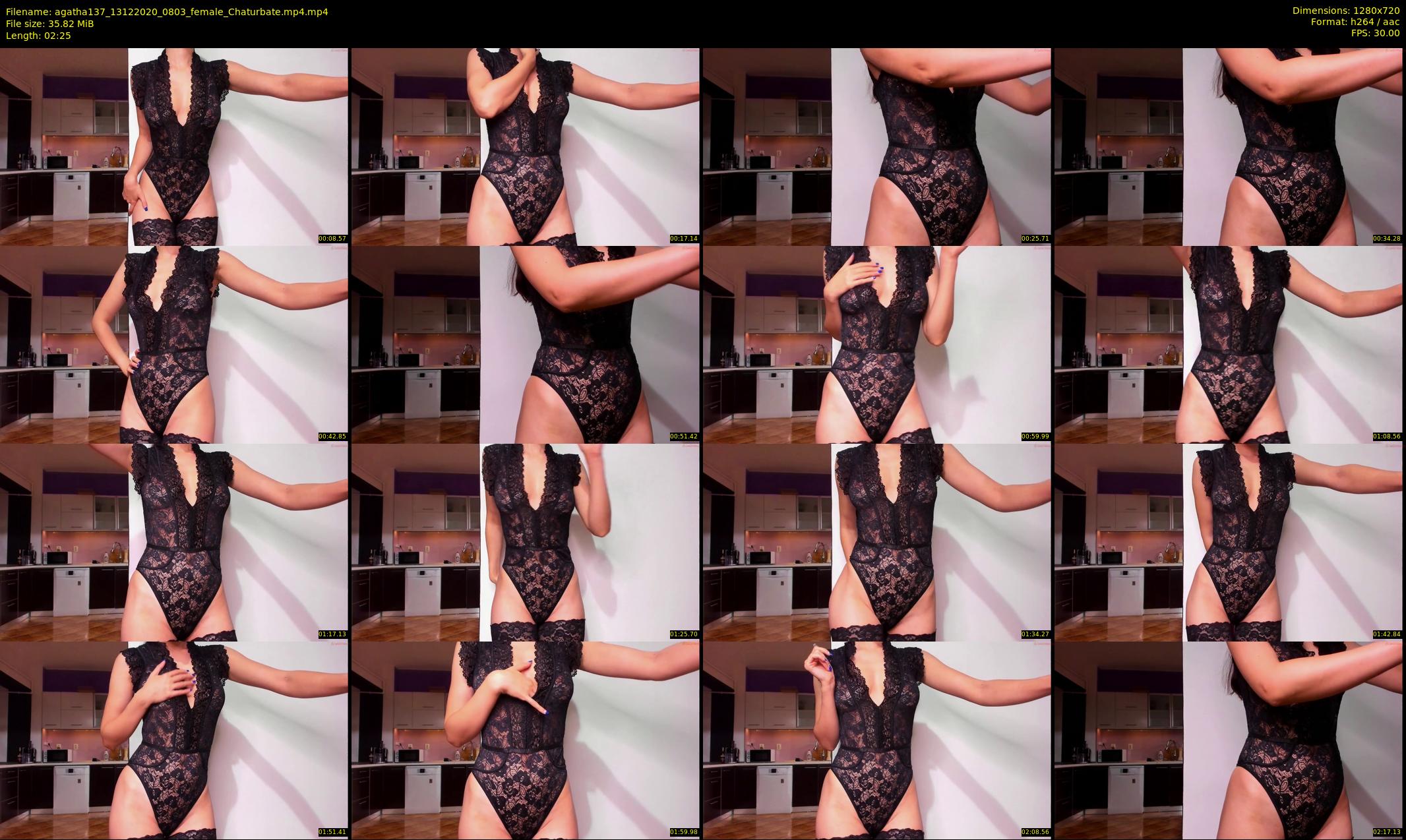 agatha137 — 3 minute Chaturbate female cam show recording, 720p, Dec 13, 2020