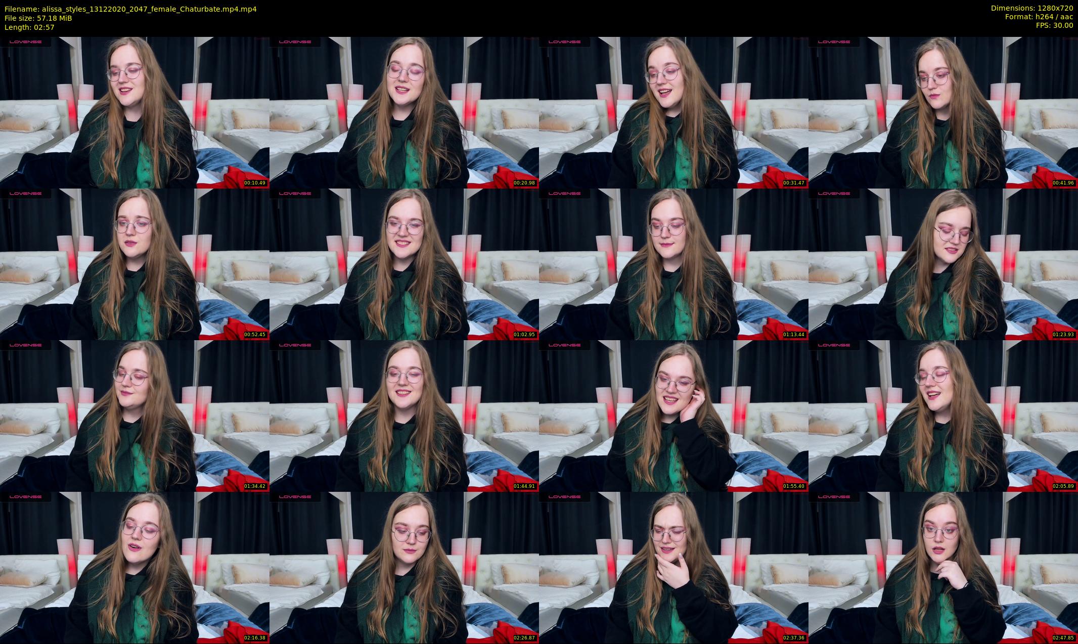 alissa_styles — 3 minute Chaturbate female cam show recording, 720p, Dec 13, 2020