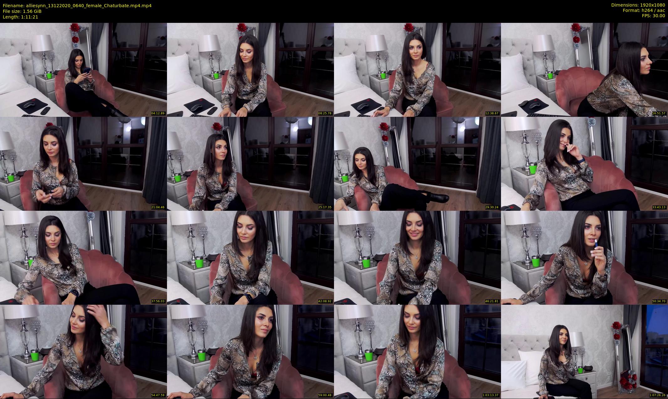 alliesynn — 72 minute Chaturbate female cam show recording, 1080p, Dec 13, 2020