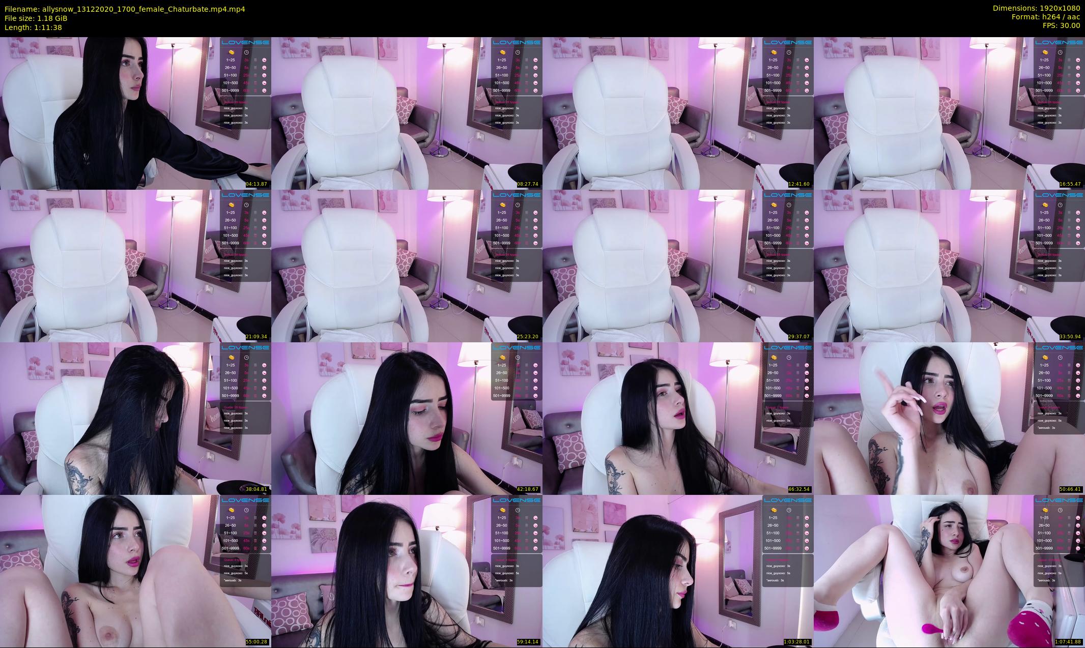 allysnow — 72 minute Chaturbate female cam show recording, 1080p, Dec 13, 2020